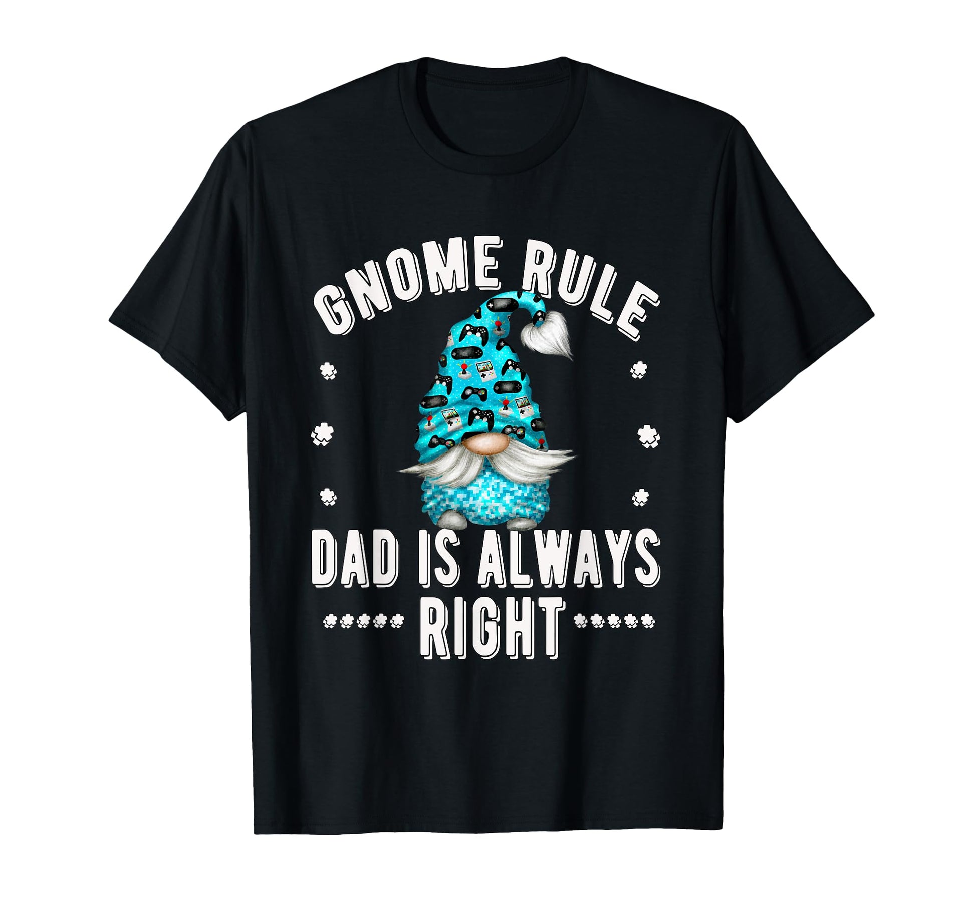 Funny Gaming Dad Gnomes Rule Fathers Day T-Shirt - Unique Graphic Unisex - T-Shirt, Sweatshirt, Hoodie