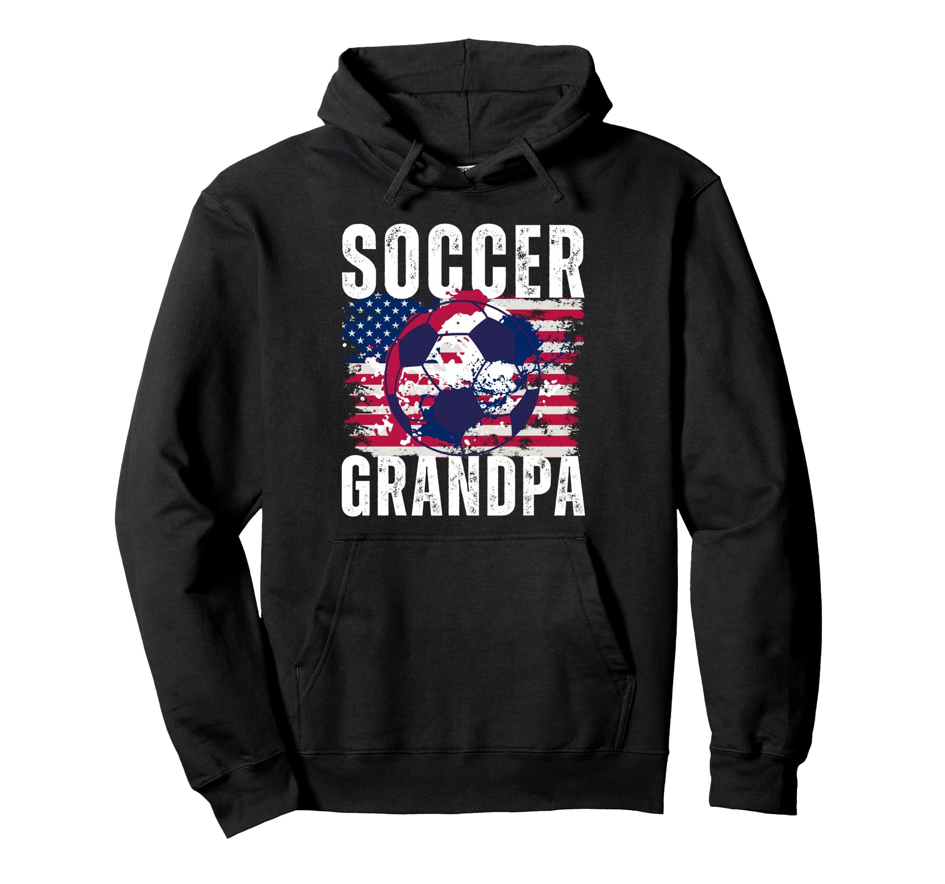 Funny Grandpa Proud Soccer Lover Papa Hoodie - Novelty Apparel for Adults - T-Shirt, Sweatshirt, Hoodie