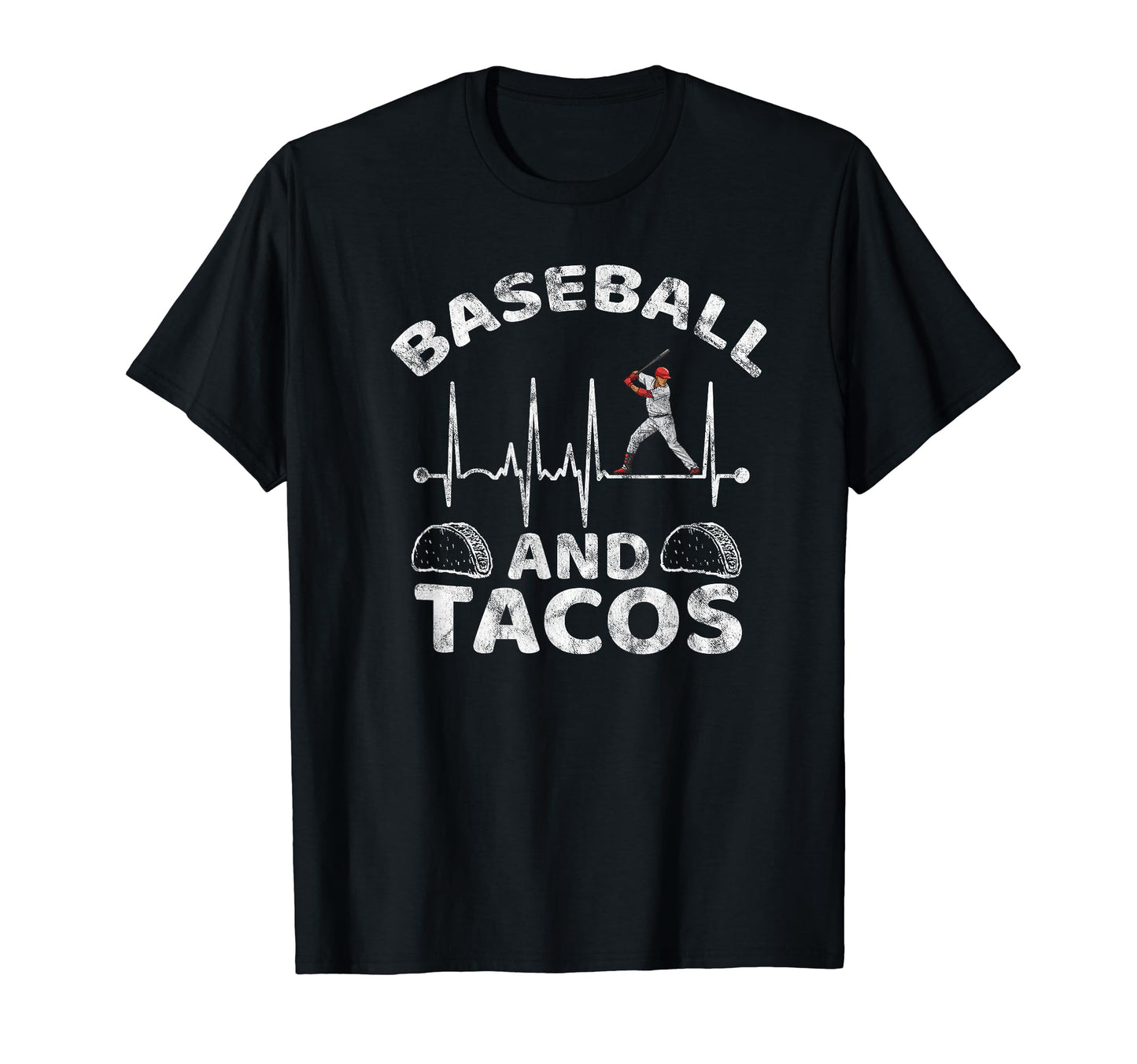 Baseball Heartbeat Player Fan Coach Dad T-Shirt - Graphic Print Unisex - T-Shirt, Sweatshirt, Hoodie