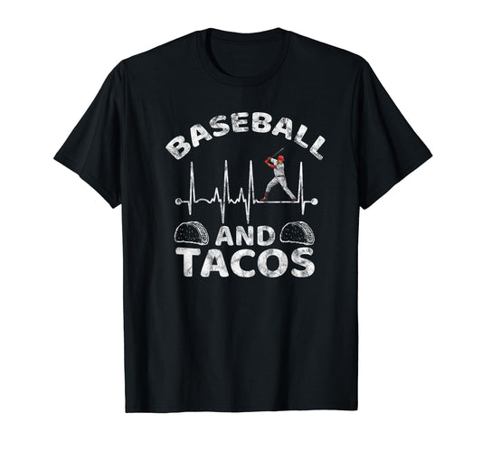 Baseball Heartbeat Player Fan Coach Dad T-Shirt - Graphic Print Unisex - T-Shirt, Sweatshirt, Hoodie