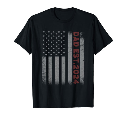 American Dad Est 2024 First Fathers T-Shirt - Custom Art Print for Adults - T-Shirt, Sweatshirt, Hoodie