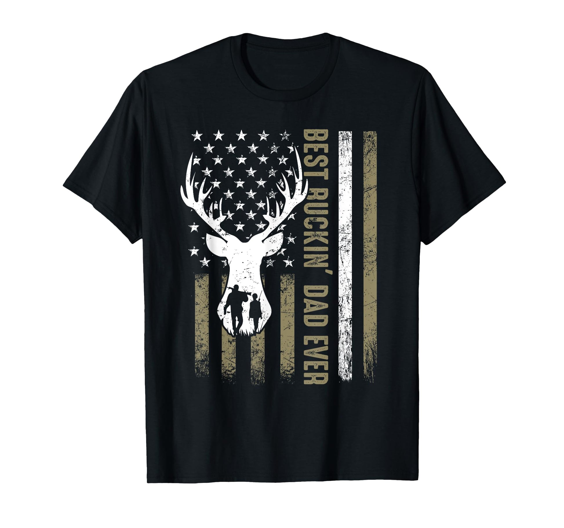 Best Buckin Dad Ever Deer Hunting T-Shirt - Unique Graphic for Adults - T-Shirt, Sweatshirt, Hoodie