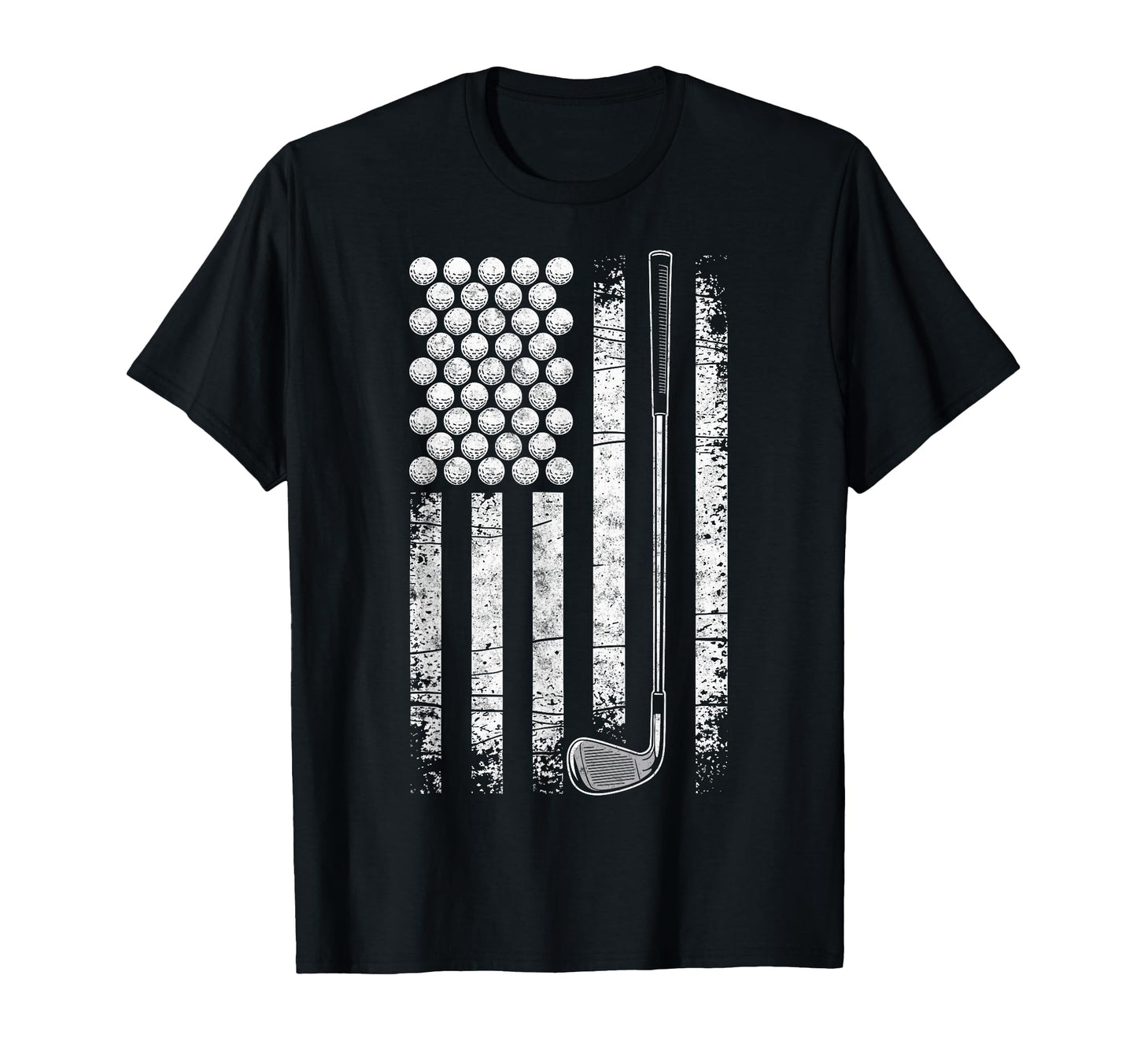 Us Flag Golf Golfer Golfing Dad T-Shirt - Graphic Print for Adults - T-Shirt, Sweatshirt, Hoodie