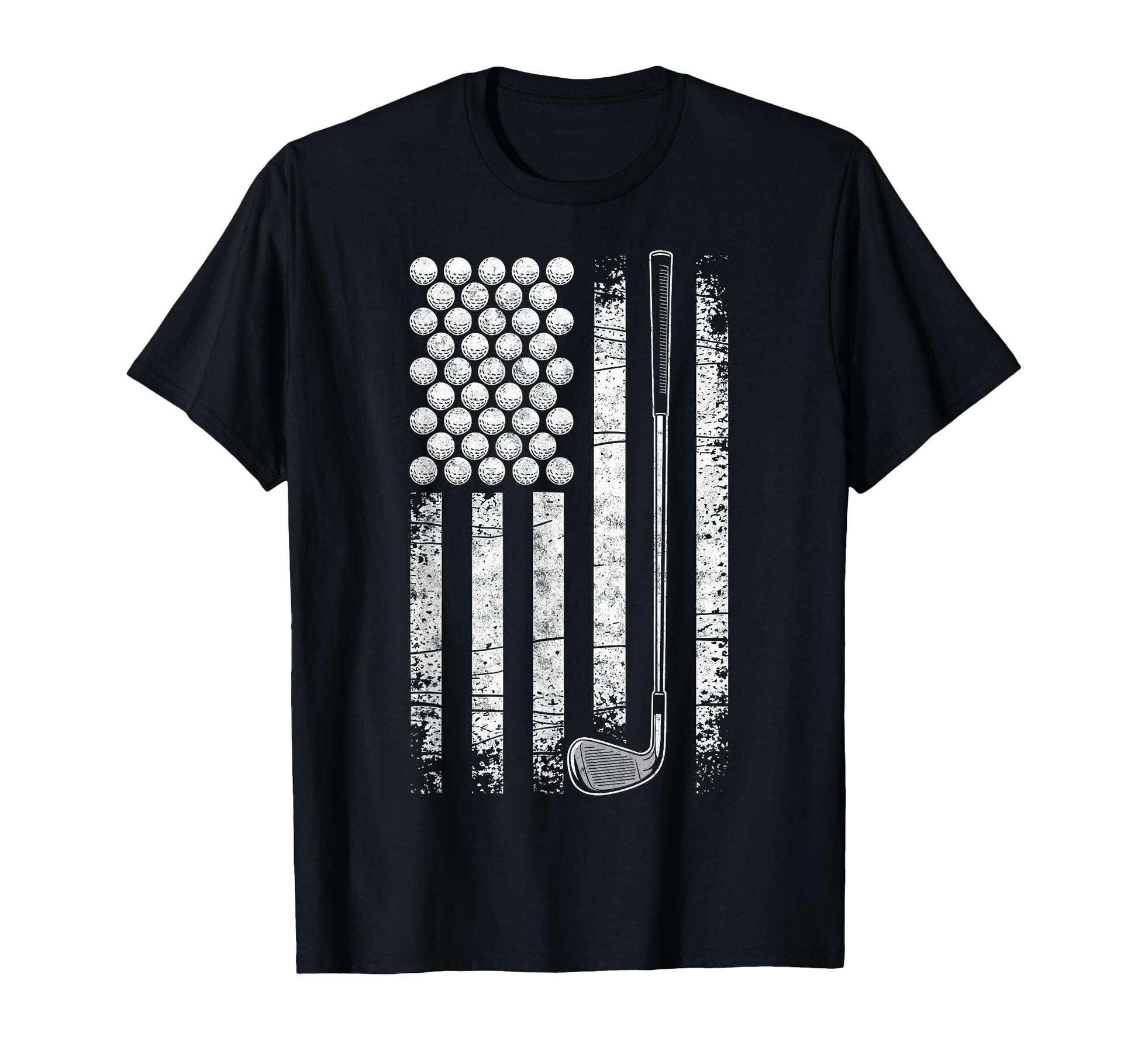 Us Flag Golf Golfer Golfing Dad T-Shirt - Graphic Print for Adults - T-Shirt, Sweatshirt, Hoodie