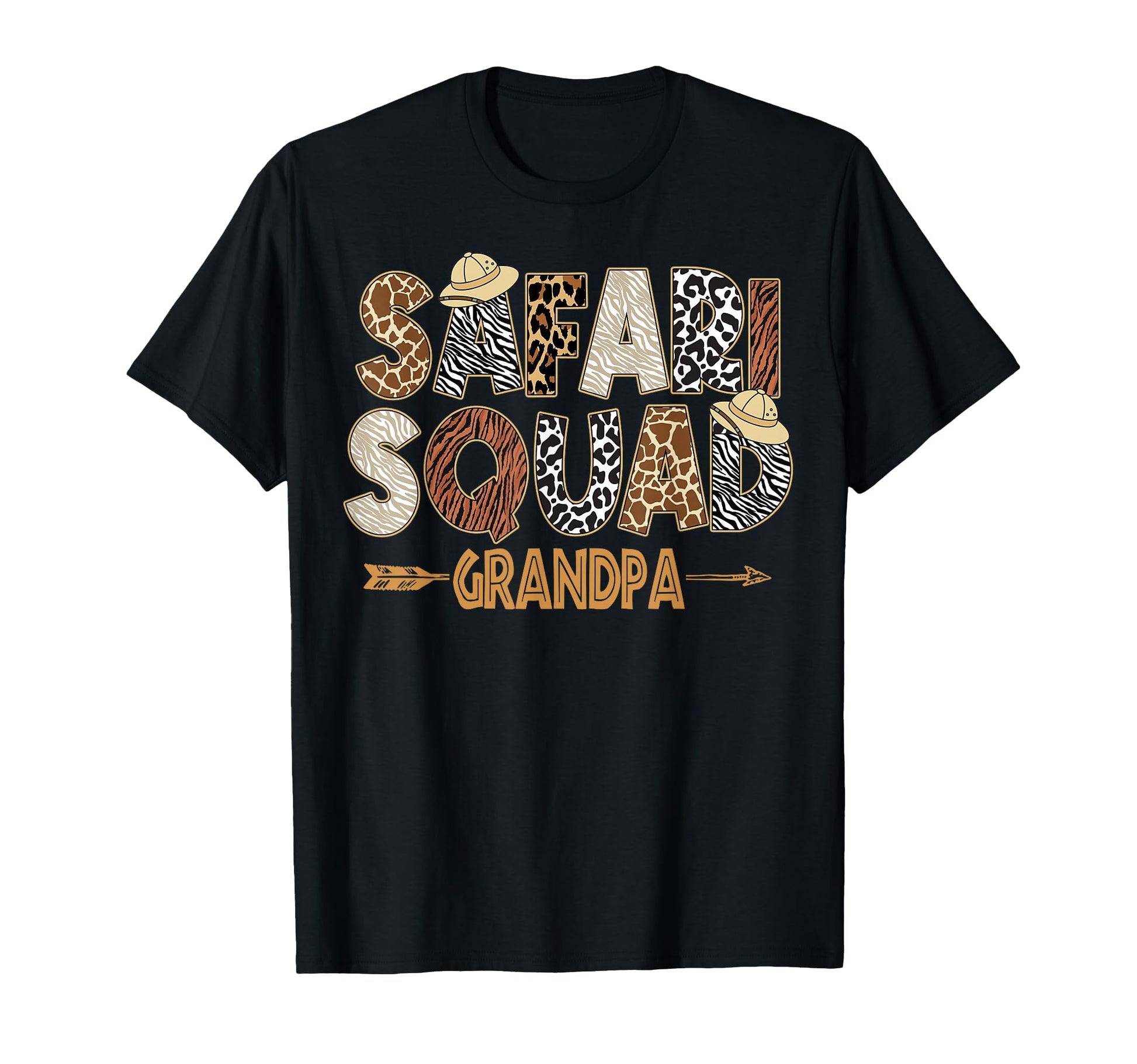 Safari Zoo Safari Squad Grandpa T-Shirt - Aesthetic Graphic Men Women - T-Shirt, Sweatshirt, Hoodie
