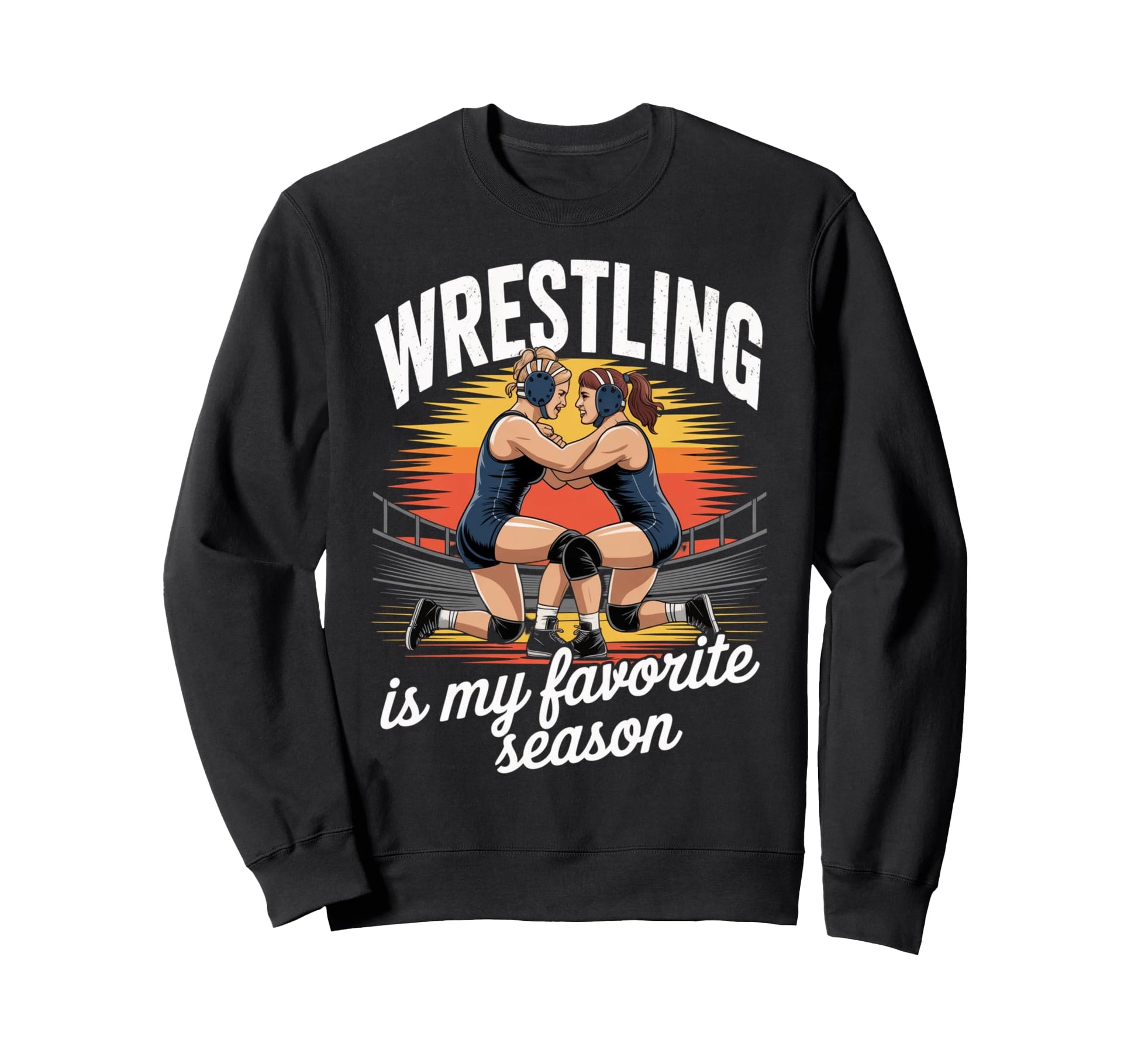 Wrestling Team Wrestler Daughter Sweatshirt - Minimalist Print Men Women - T-Shirt, Sweatshirt, Hoodie