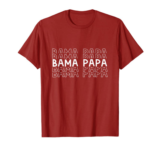 Alabama Bama Papa Grandpa Gift T-Shirt - Novelty Apparel for Adults - T-Shirt, Sweatshirt, Hoodie