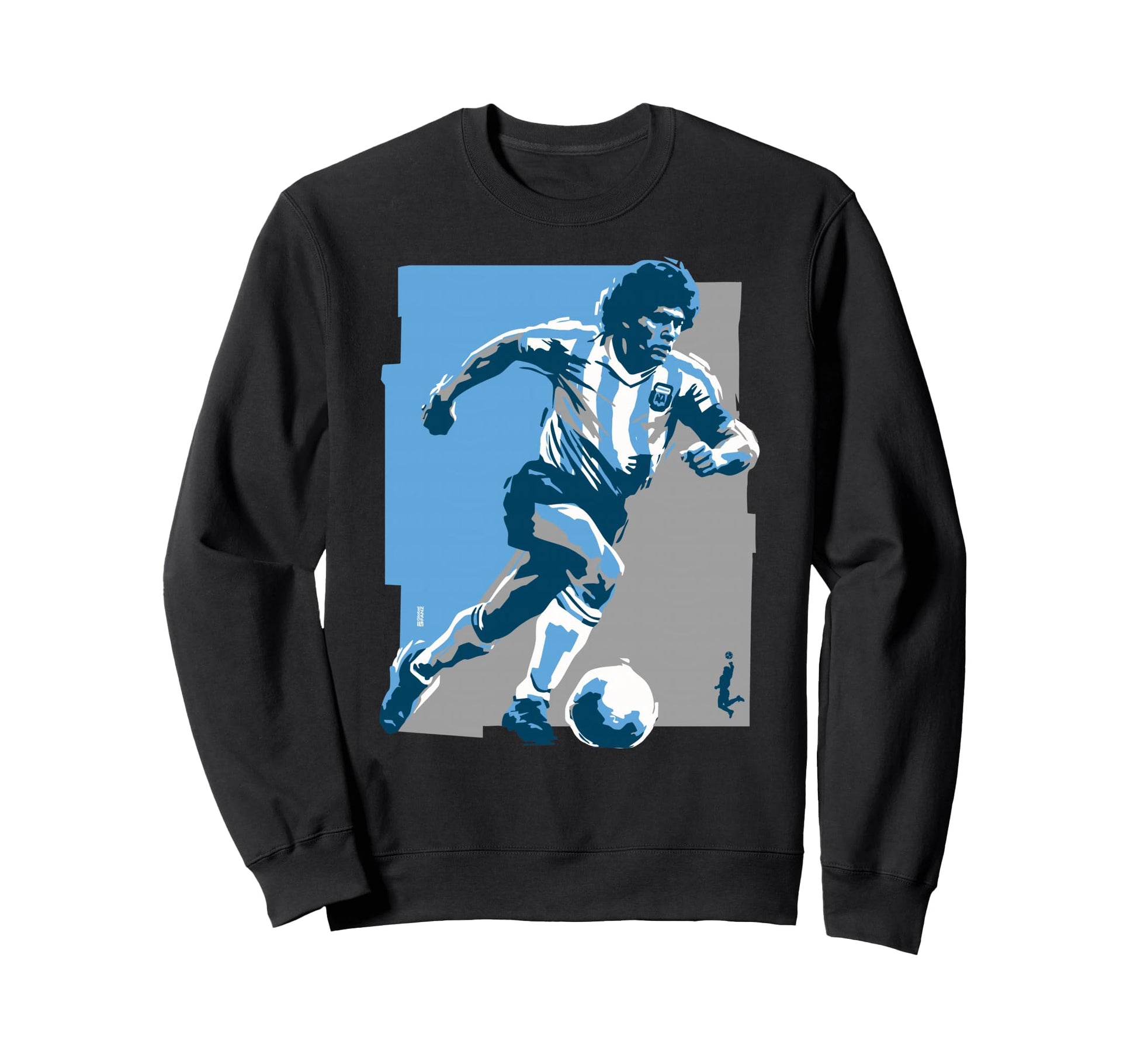 Running Diego Maradona 90S Vibe Soccer Sweatshirt - Graphic Print Men Women - T-Shirt, Sweatshirt, Hoodie
