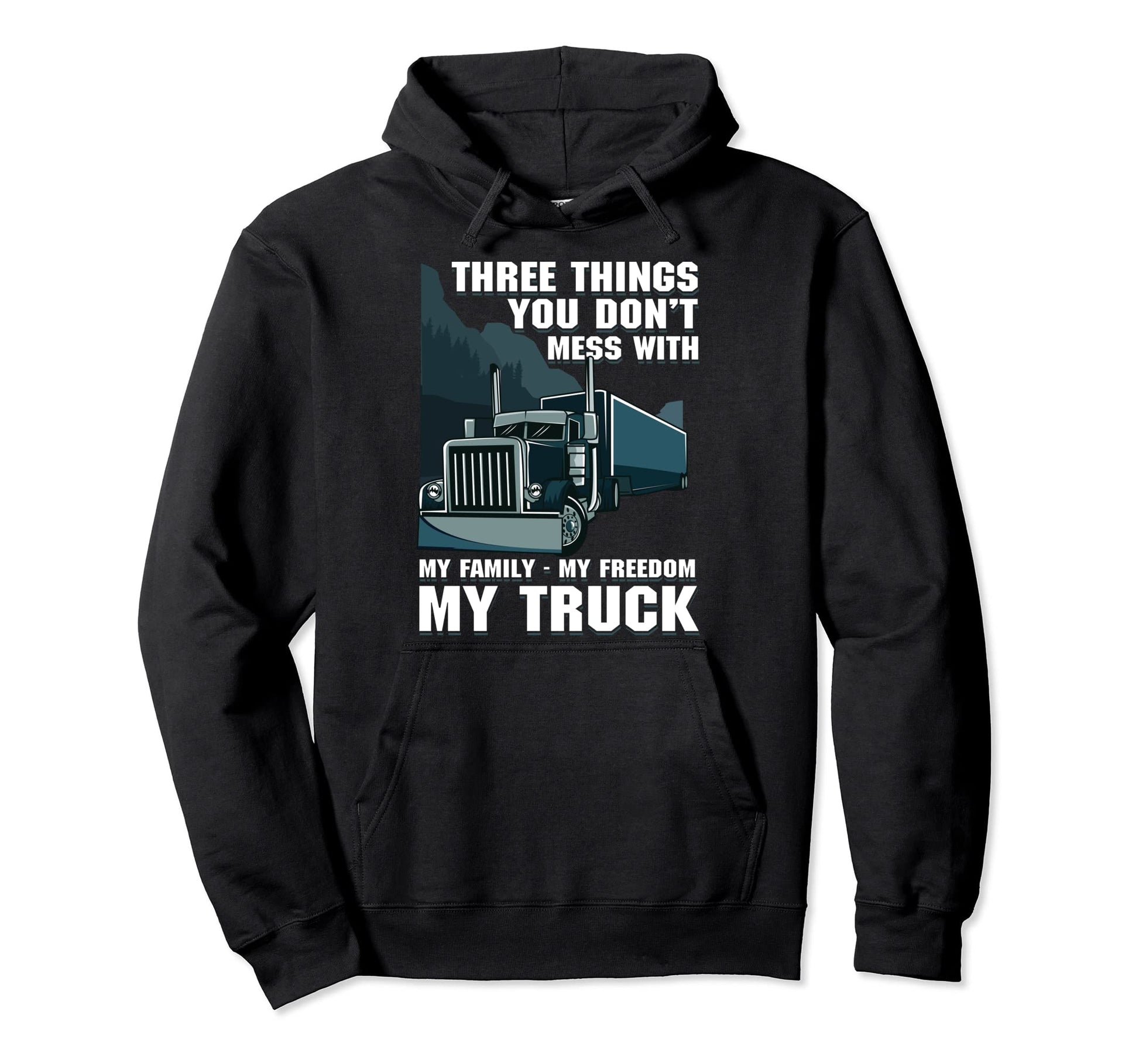 Truck Driver Dad Dont Hang My Family Hoodie - Novelty Apparel Men Women - T-Shirt, Sweatshirt, Hoodie