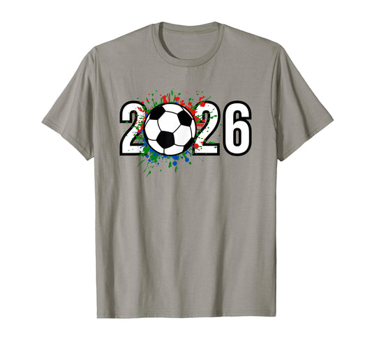 2026 Soccer Play Game Year Players T-Shirt - Graphic Print Men Women - T-Shirt, Sweatshirt, Hoodie