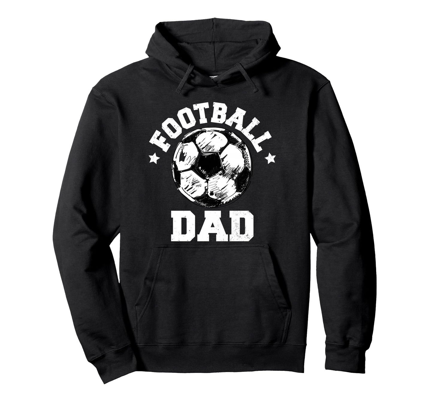 Football Dad Sketch Soccer Ball Proud Hoodie - Novelty Apparel Men Women - T-Shirt, Sweatshirt, Hoodie