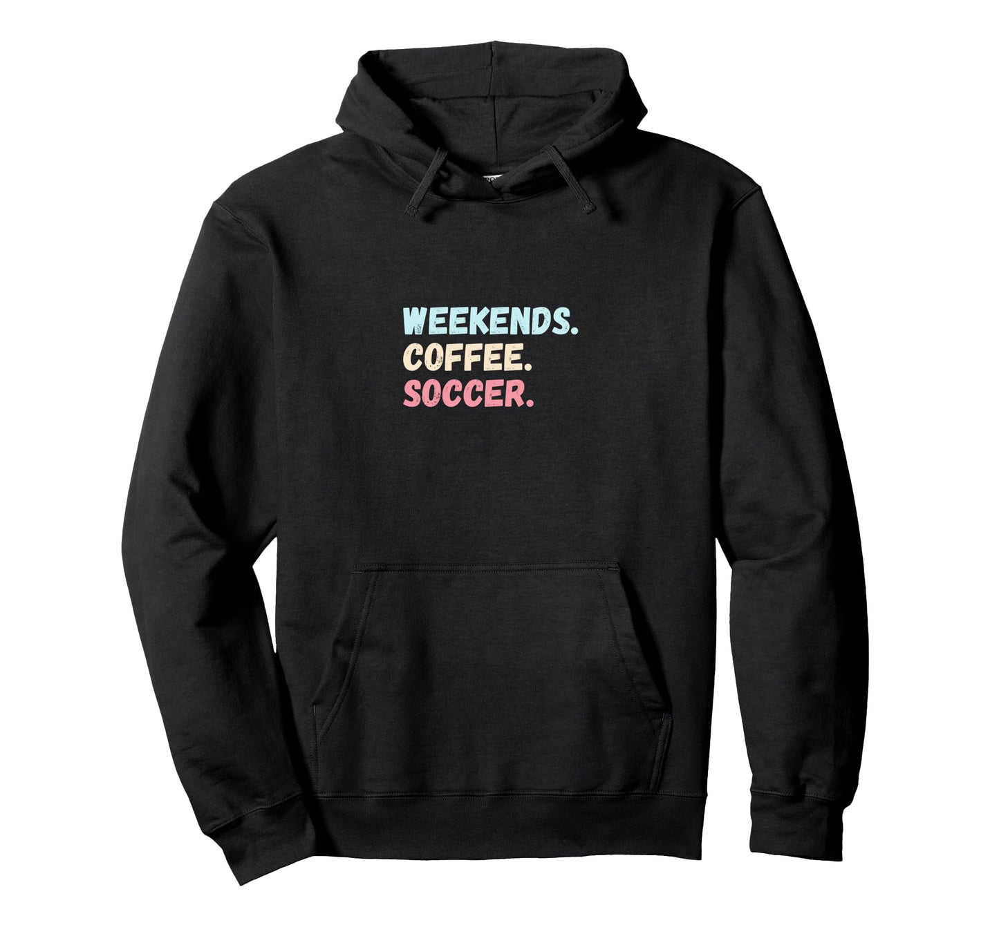 Weekends Coffee Soccer Player Futbol Hoodie - Minimalist Print for Adults - T-Shirt, Sweatshirt, Hoodie
