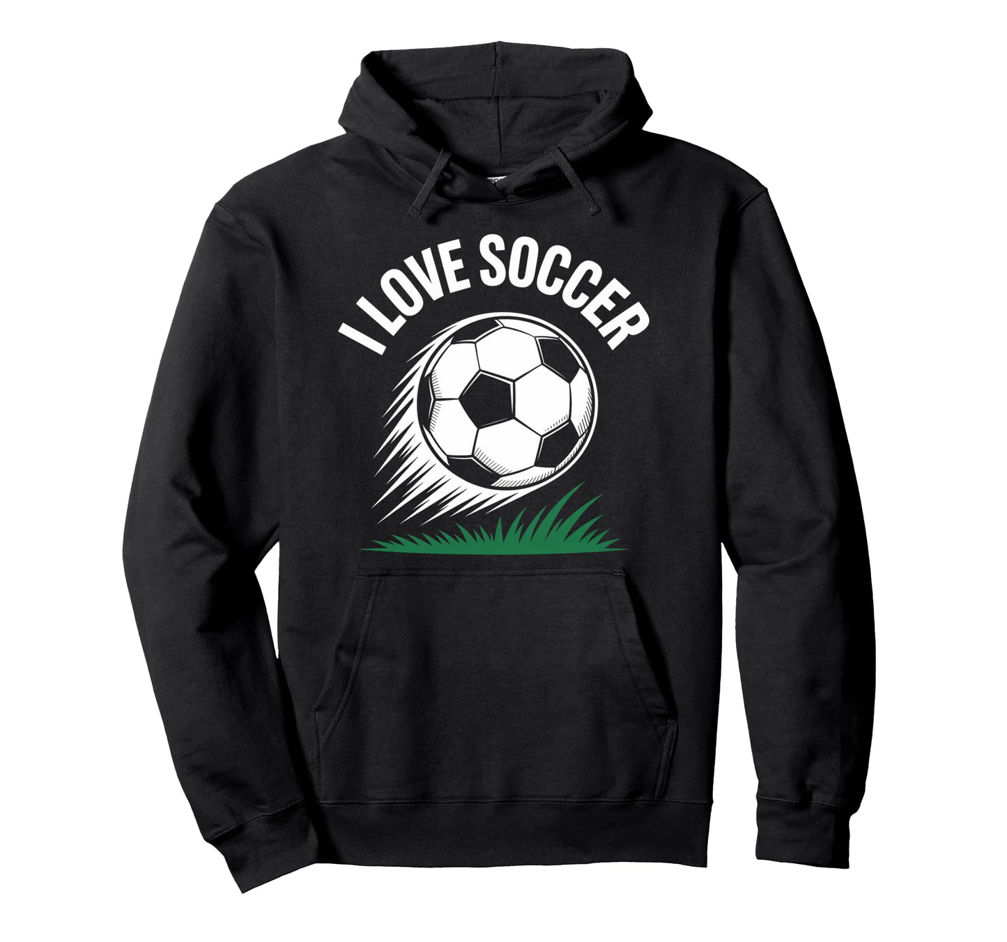 I Love Soccer Enthusiasts Passion Hoodie - Casual Everyday Wear for Adults - T-Shirt, Sweatshirt, Hoodie