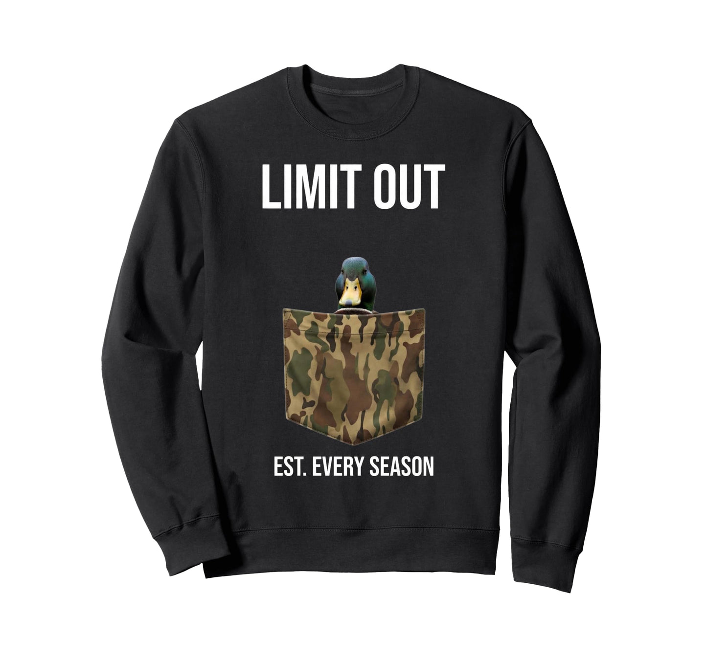 Duck Hunting Gifts Mallard Camo Sweatshirt - Novelty Apparel for Adults - T-Shirt, Sweatshirt, Hoodie