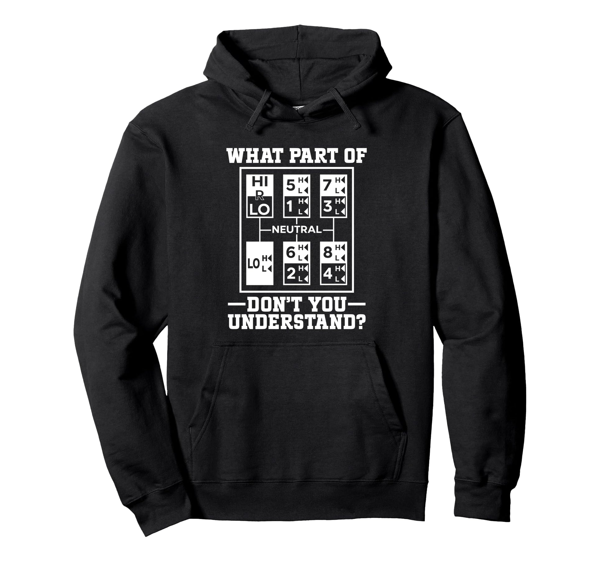 Semi Truck Driver Dad 18 Wheeler Trucker Hoodie - Minimalist Print Unisex - T-Shirt, Sweatshirt, Hoodie