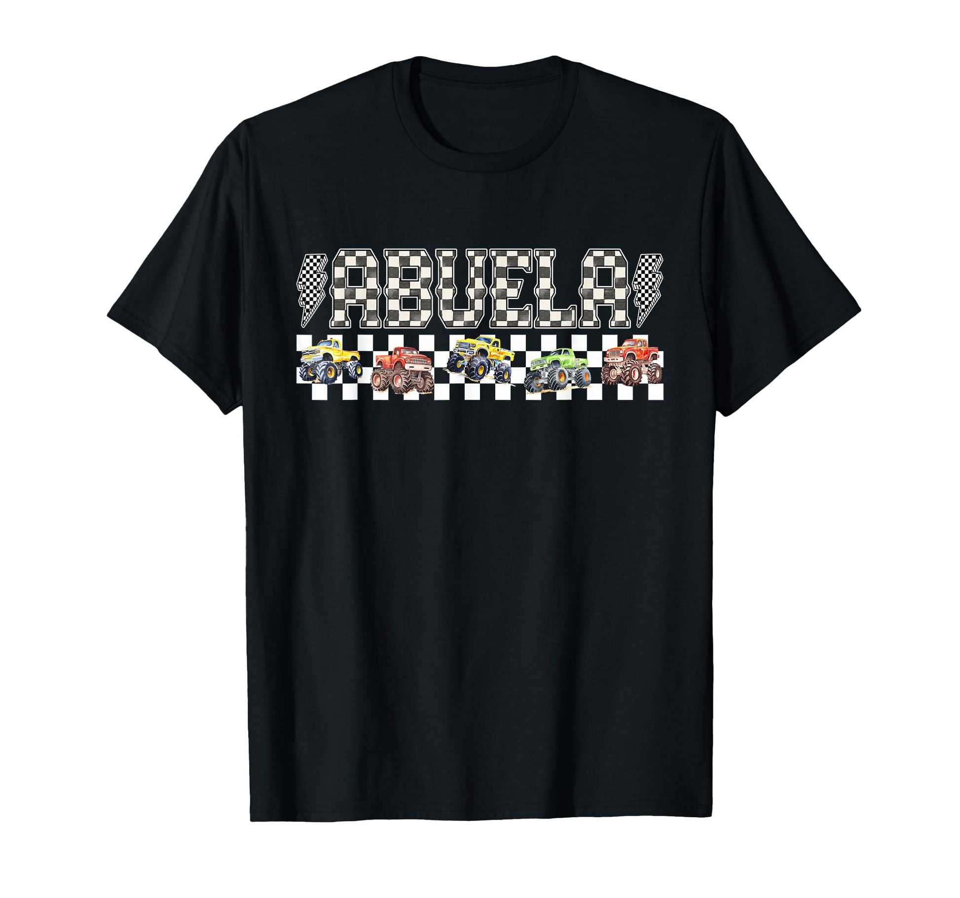 Abuela Monster Truck Family Crew T-Shirt - Custom Art Print for Adults - T-Shirt, Sweatshirt, Hoodie