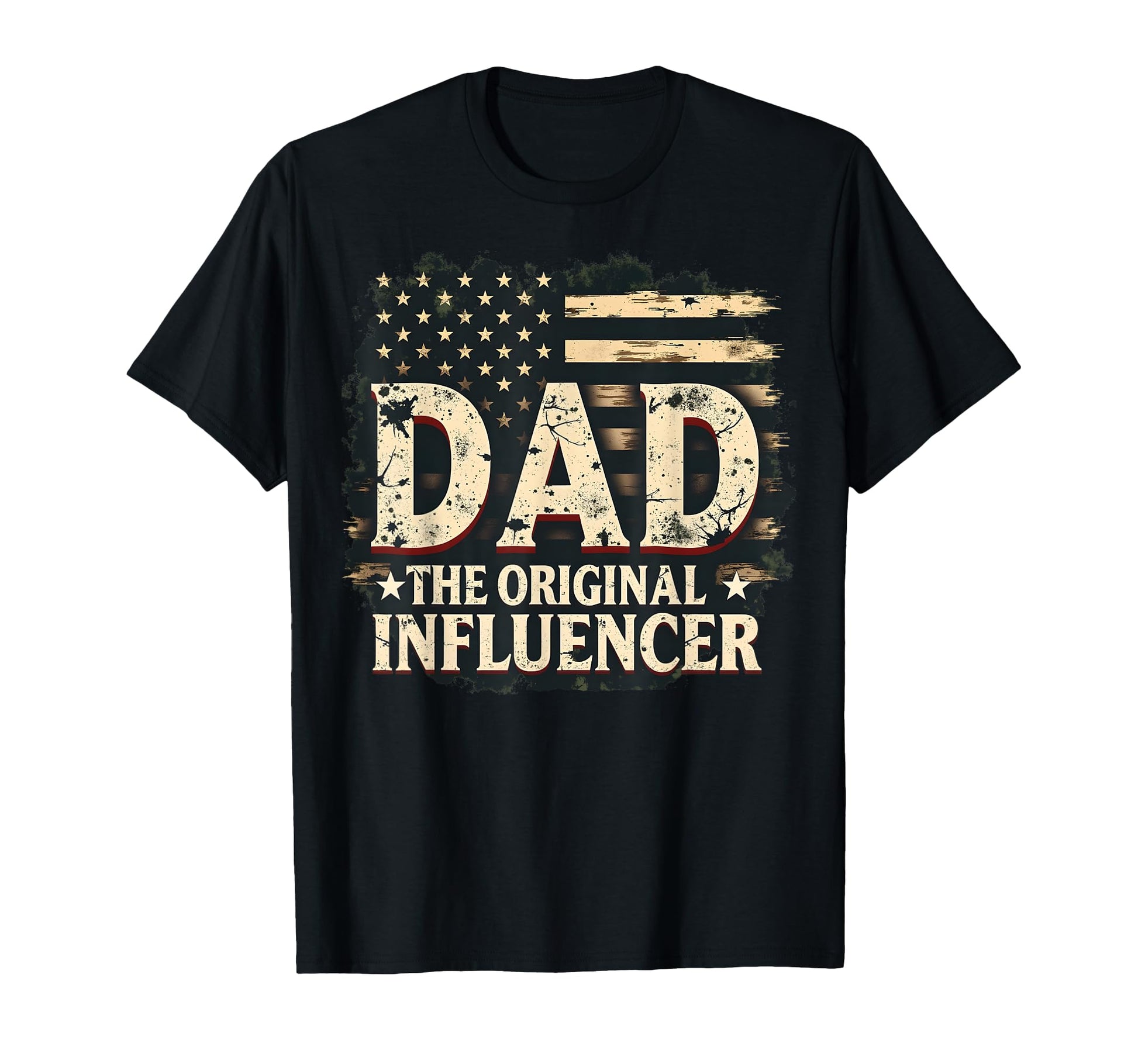 Military Dad Original Inflencer T-Shirt - Graphic Print for Adults - T-Shirt, Sweatshirt, Hoodie