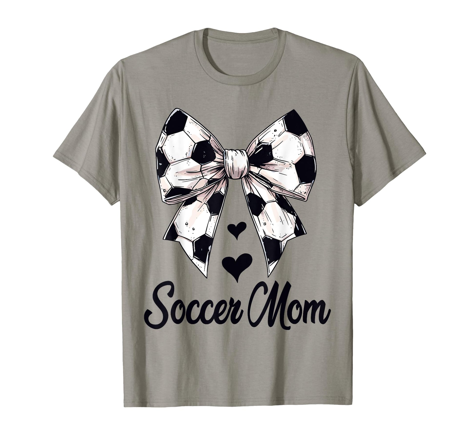 Soccer Mom Coquette Bow Soccer T-Shirt - Minimalist Print for Adults - T-Shirt, Sweatshirt, Hoodie