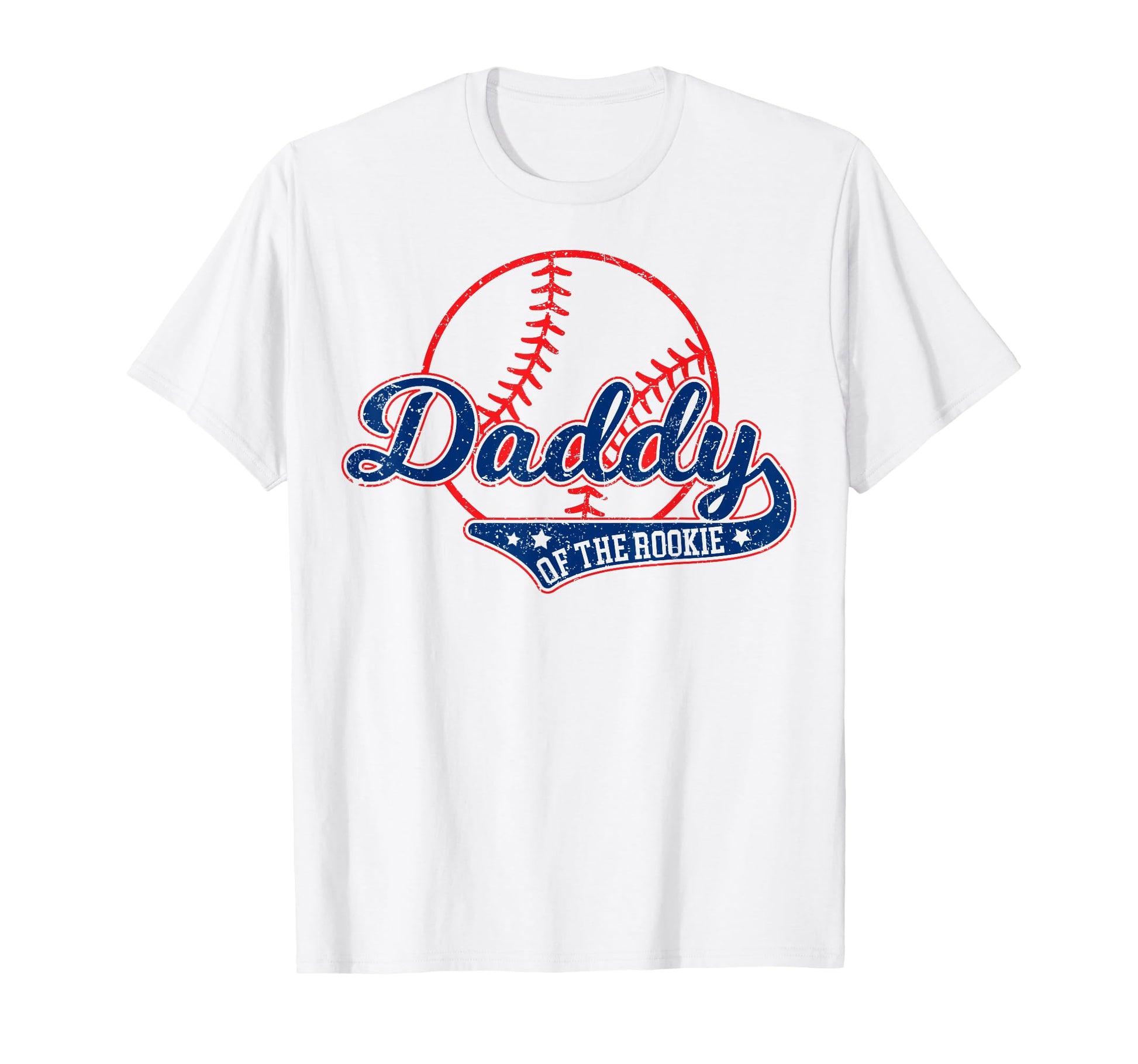 Funny Baseball Daddy Rookie Baseball T-Shirt - Minimalist Print Men Women - T-Shirt, Sweatshirt, Hoodie