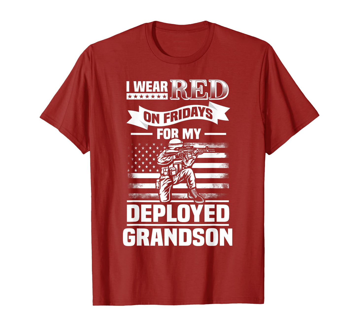 Red Friday My Grandson Military T-Shirt - Aesthetic Graphic for Adults - T-Shirt, Sweatshirt, Hoodie