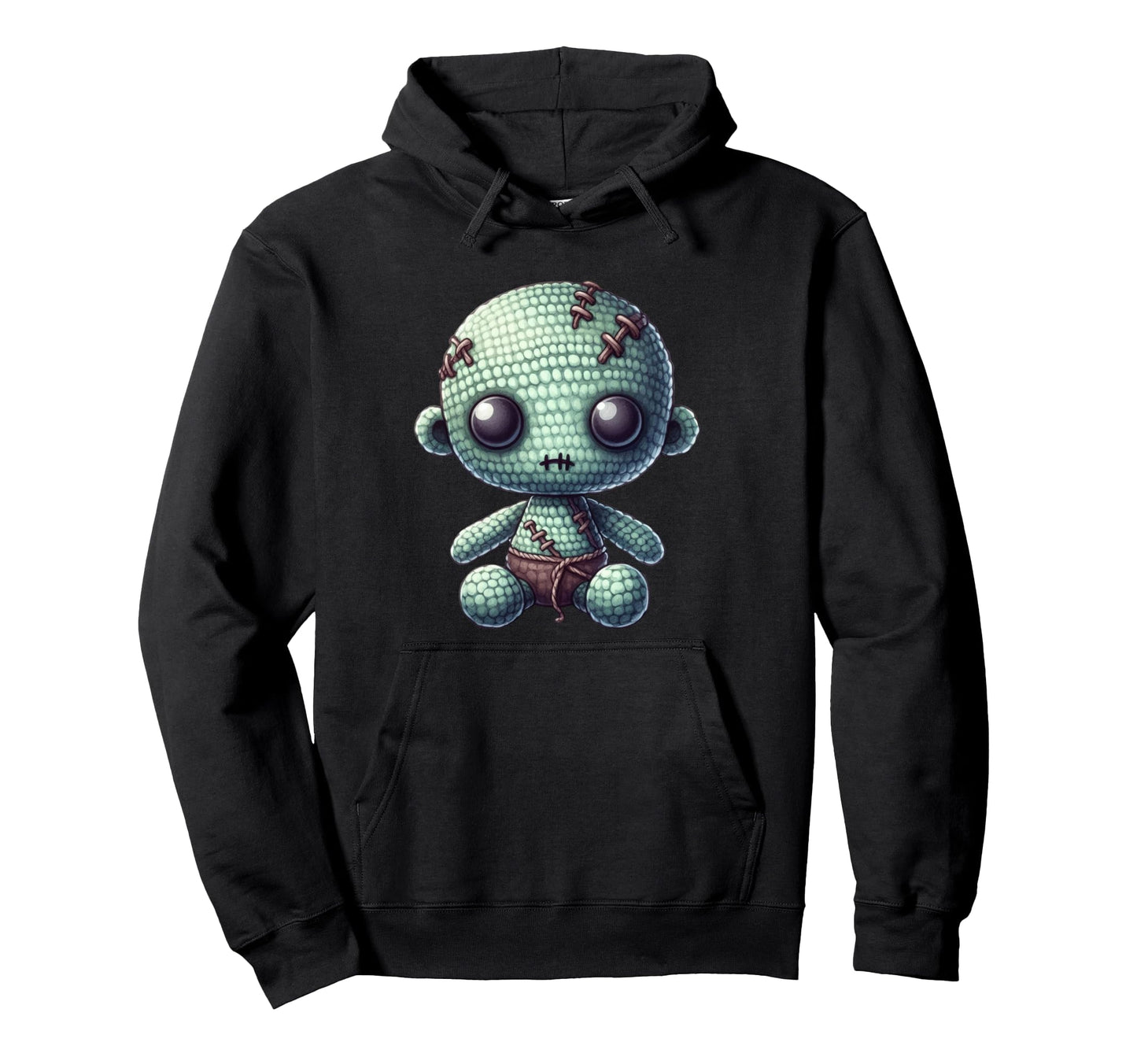 Halloween Zombie Mom Dad Crochet Knit Hoodie - Novelty Apparel Men Women - T-Shirt, Sweatshirt, Hoodie