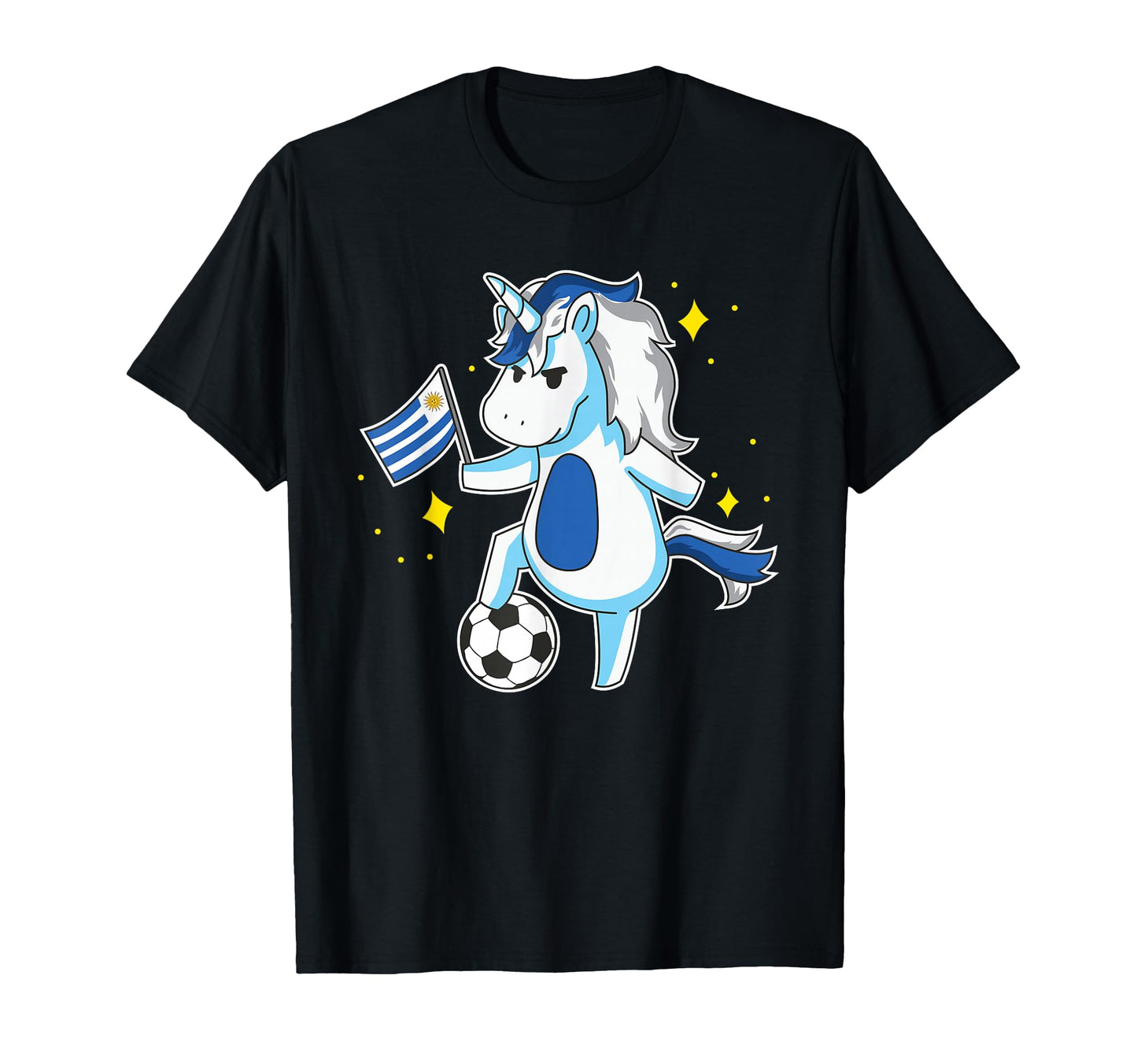Soccer Unicorn Uruguay Jersey T-Shirt - Novelty Apparel for Adults - T-Shirt, Sweatshirt, Hoodie