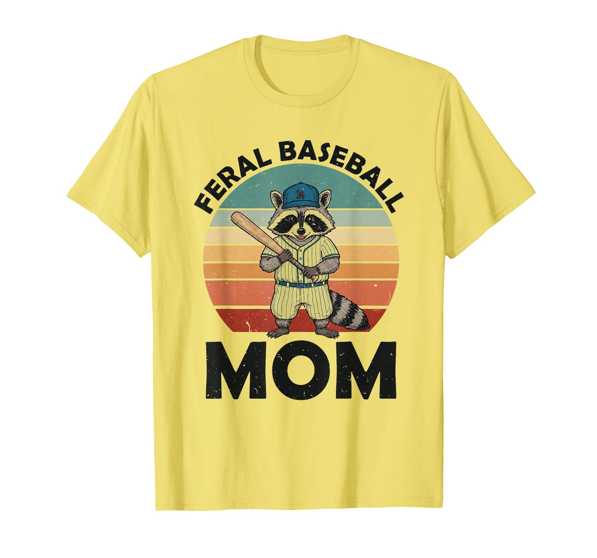 Raccoon Feral Baseball Mom Trash Panda T-Shirt - Graphic Print Men Women - T-Shirt, Sweatshirt, Hoodie