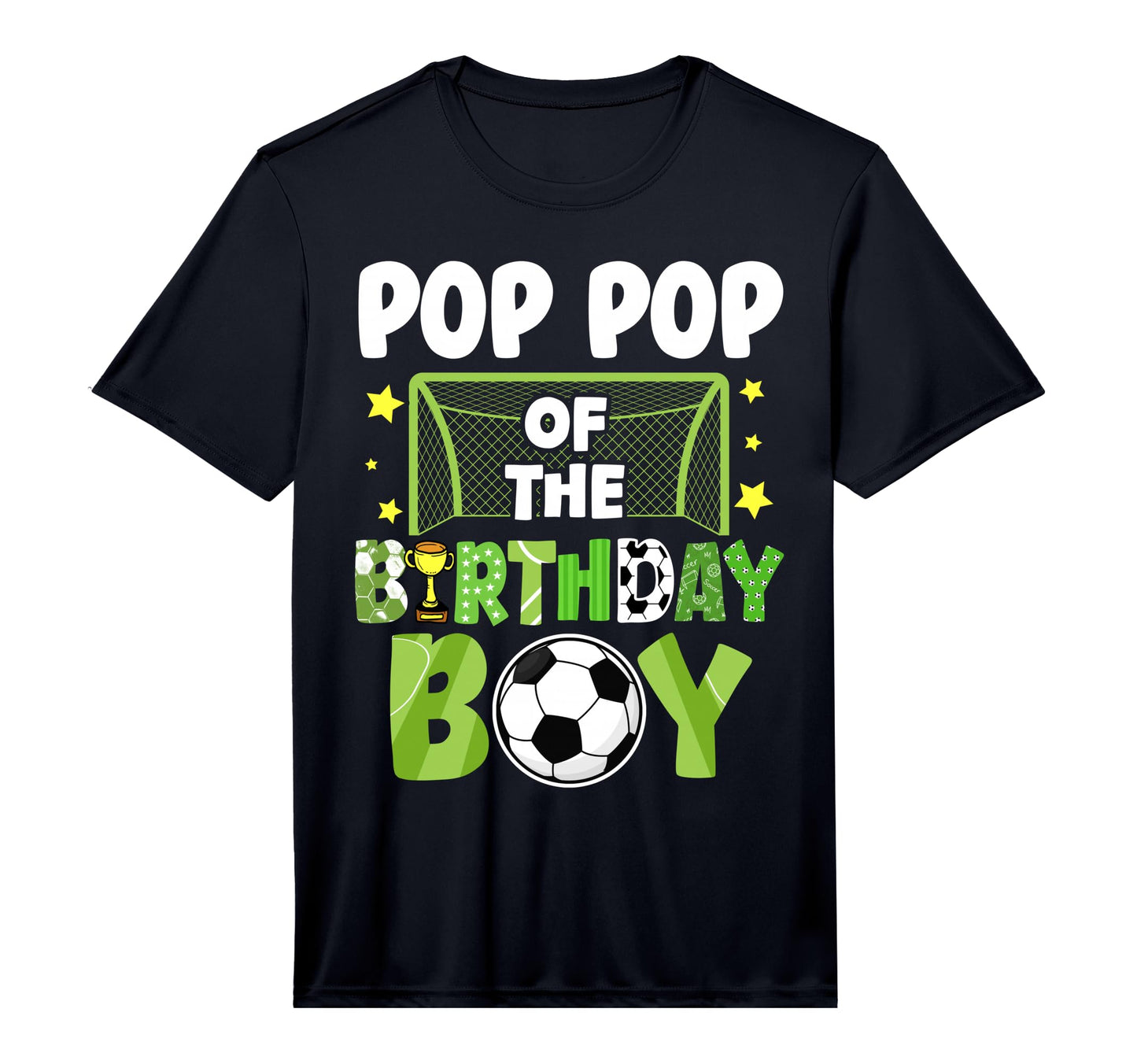 Mens Soccer Pop Pop Birthday Party T-Shirt - Novelty Apparel Men Women - T-Shirt, Sweatshirt, Hoodie