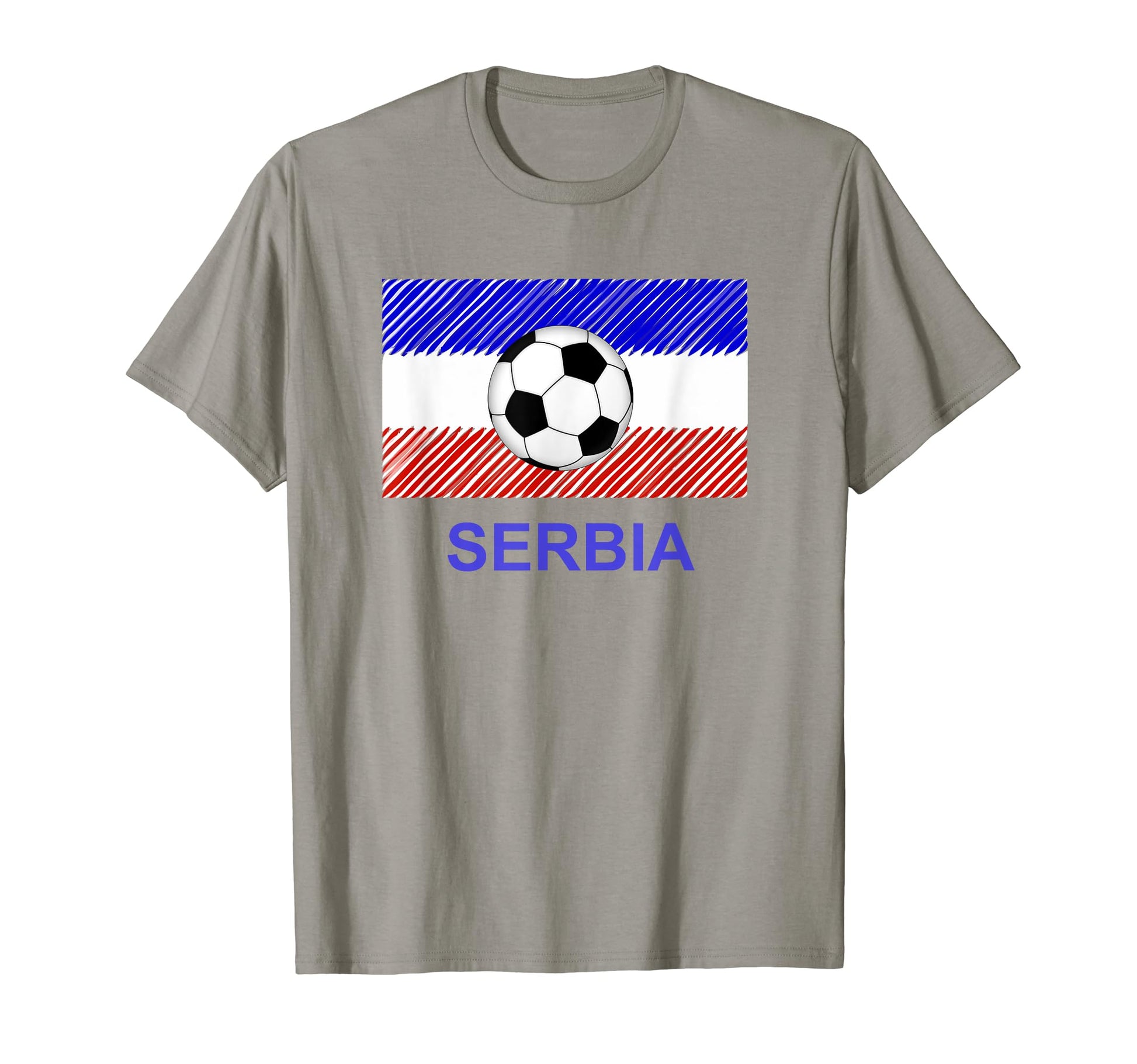 Serbia Futbol Soccer T-Shirt - Minimalist Print for Adults - T-Shirt, Sweatshirt, Hoodie