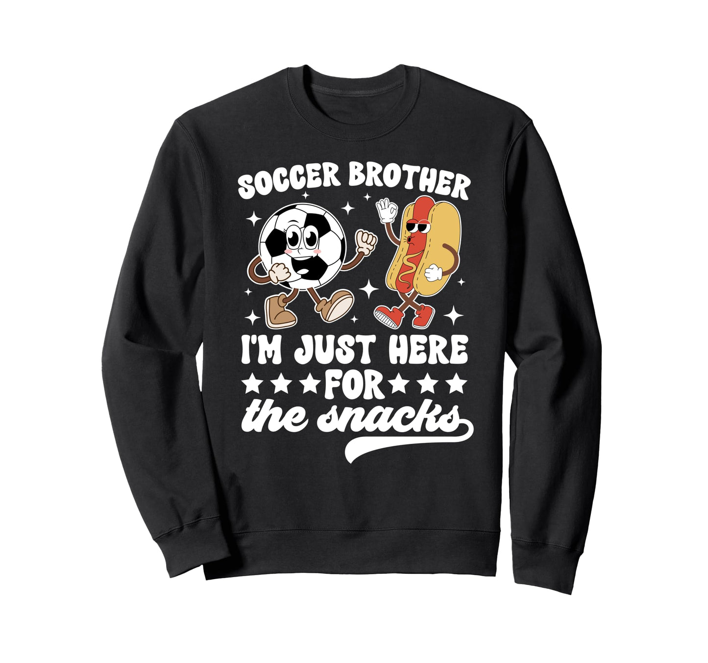 Soccer Brother Soccer Player Groovy Sweatshirt - Trendy Graphic Unisex - T-Shirt, Sweatshirt, Hoodie