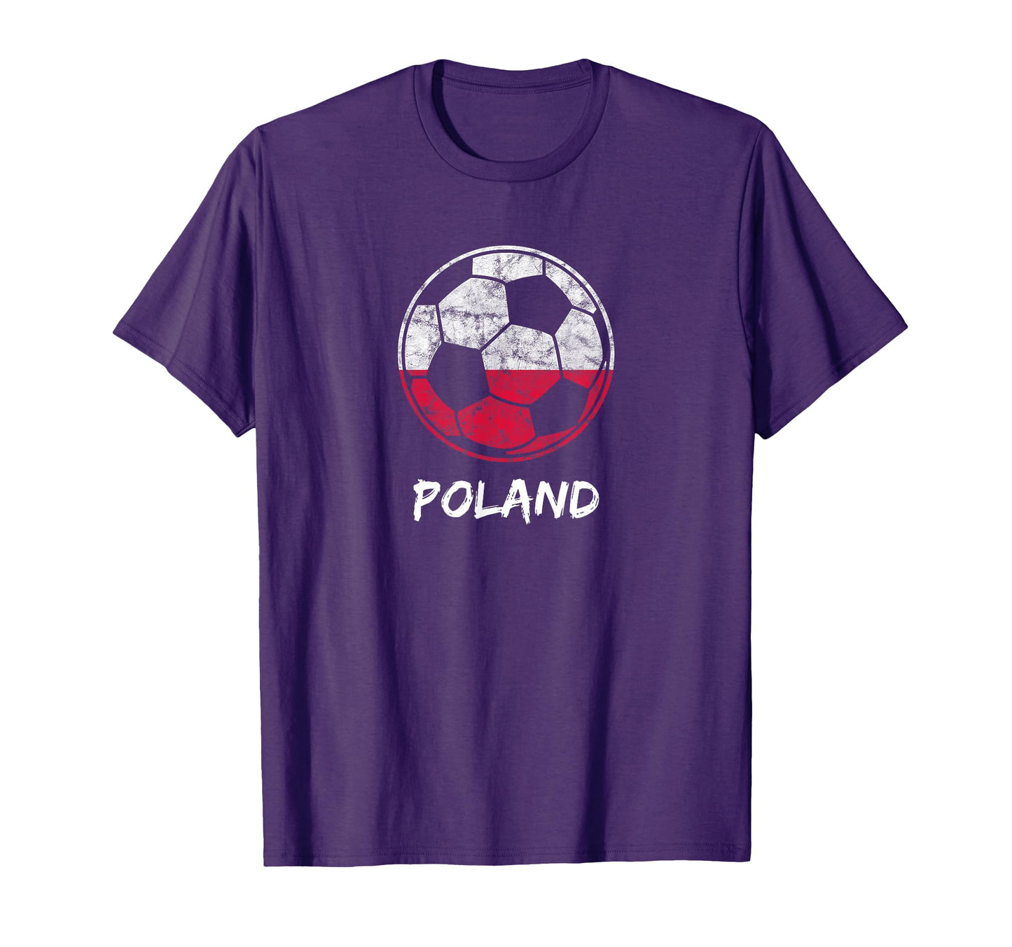 2018 Distressed Poland Football And T-Shirt - Trendy Graphic for Adults - T-Shirt, Sweatshirt, Hoodie