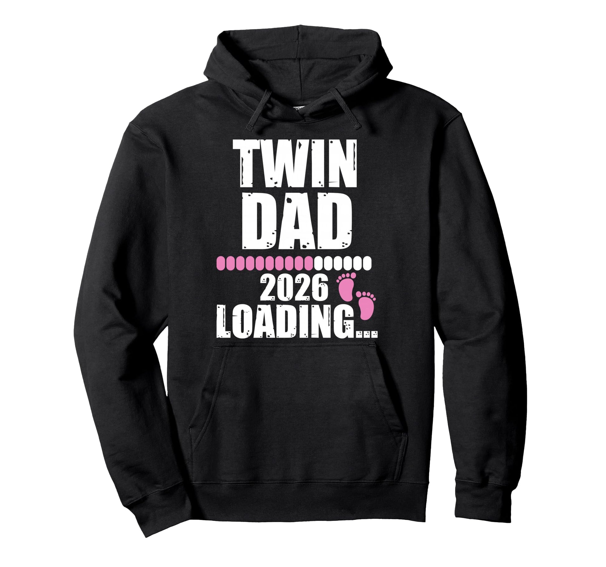 Twin Dad Love Loading 2026 Shower Hoodie - Fun Novelty Design Men Women - T-Shirt, Sweatshirt, Hoodie