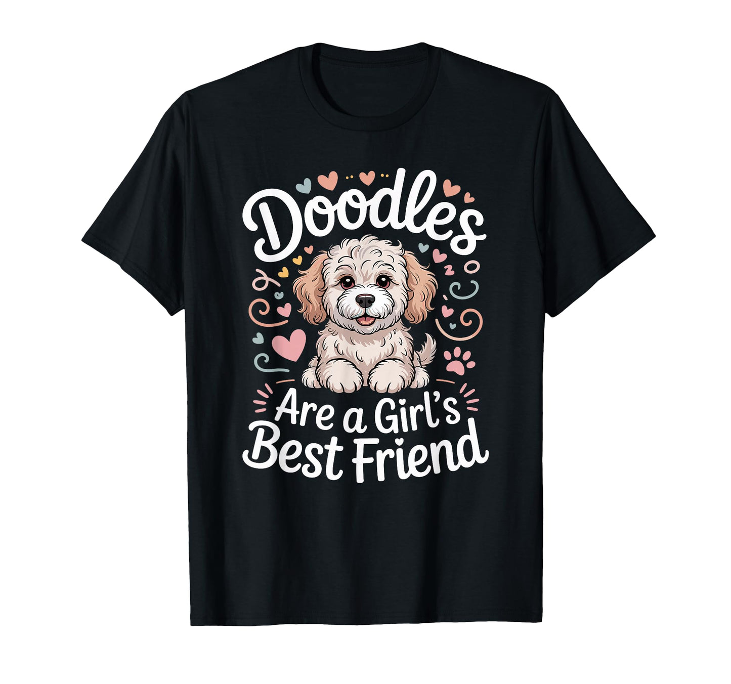 Doodles Are Best Friend Golden T-Shirt - Graphic Print Men Women - T-Shirt, Sweatshirt, Hoodie