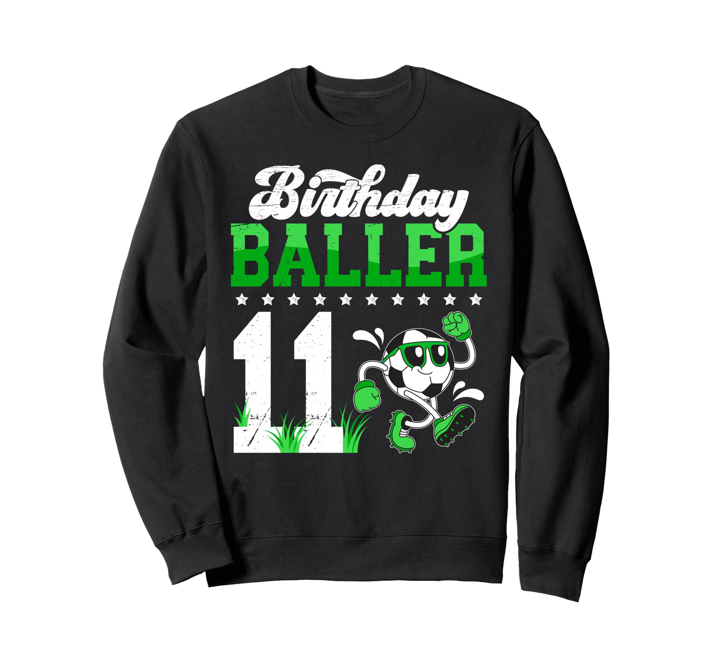 11Th Soccer Birthday Party Eleven Sweatshirt - Custom Art Print Men Women - T-Shirt, Sweatshirt, Hoodie