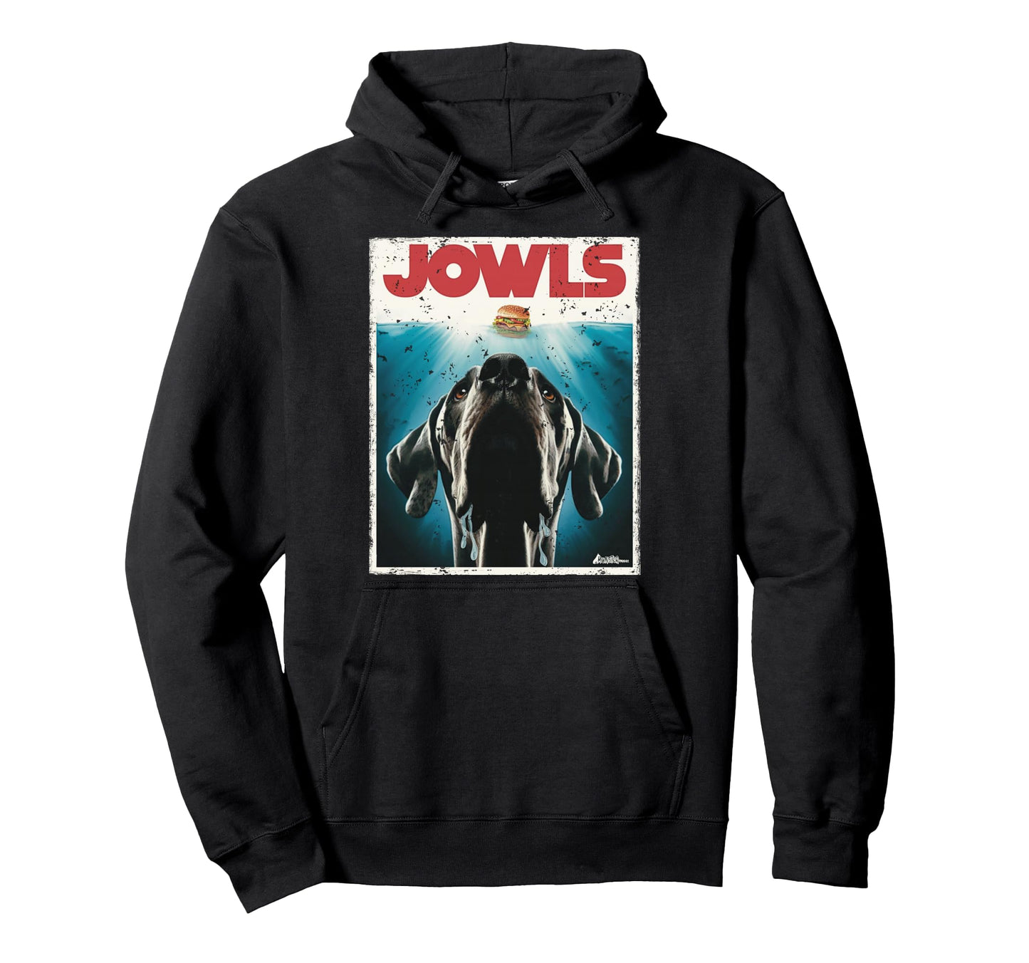 Funny Great Dane Jowls Paws Hoodie - Fun Novelty Design for Adults - T-Shirt, Sweatshirt, Hoodie