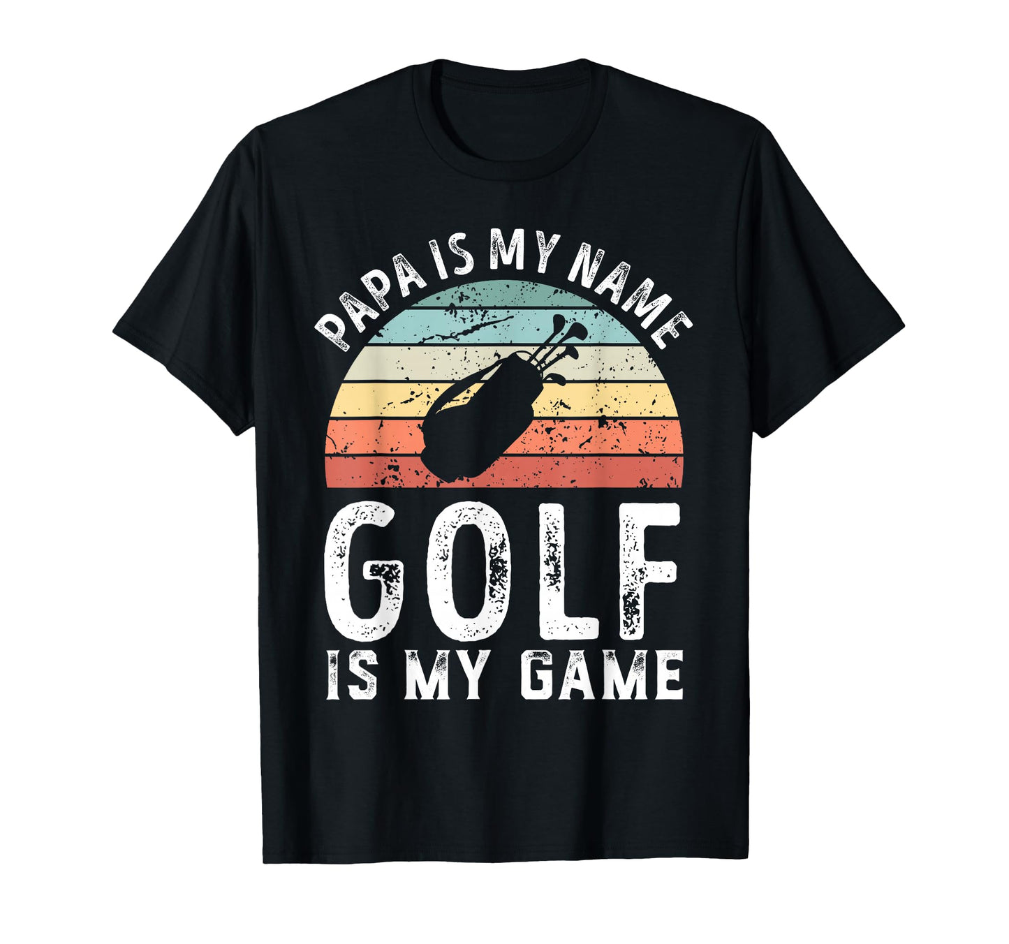 Funny Papa Golf Is My Game Sunset T-Shirt - Streetwear Style for Adults - T-Shirt, Sweatshirt, Hoodie