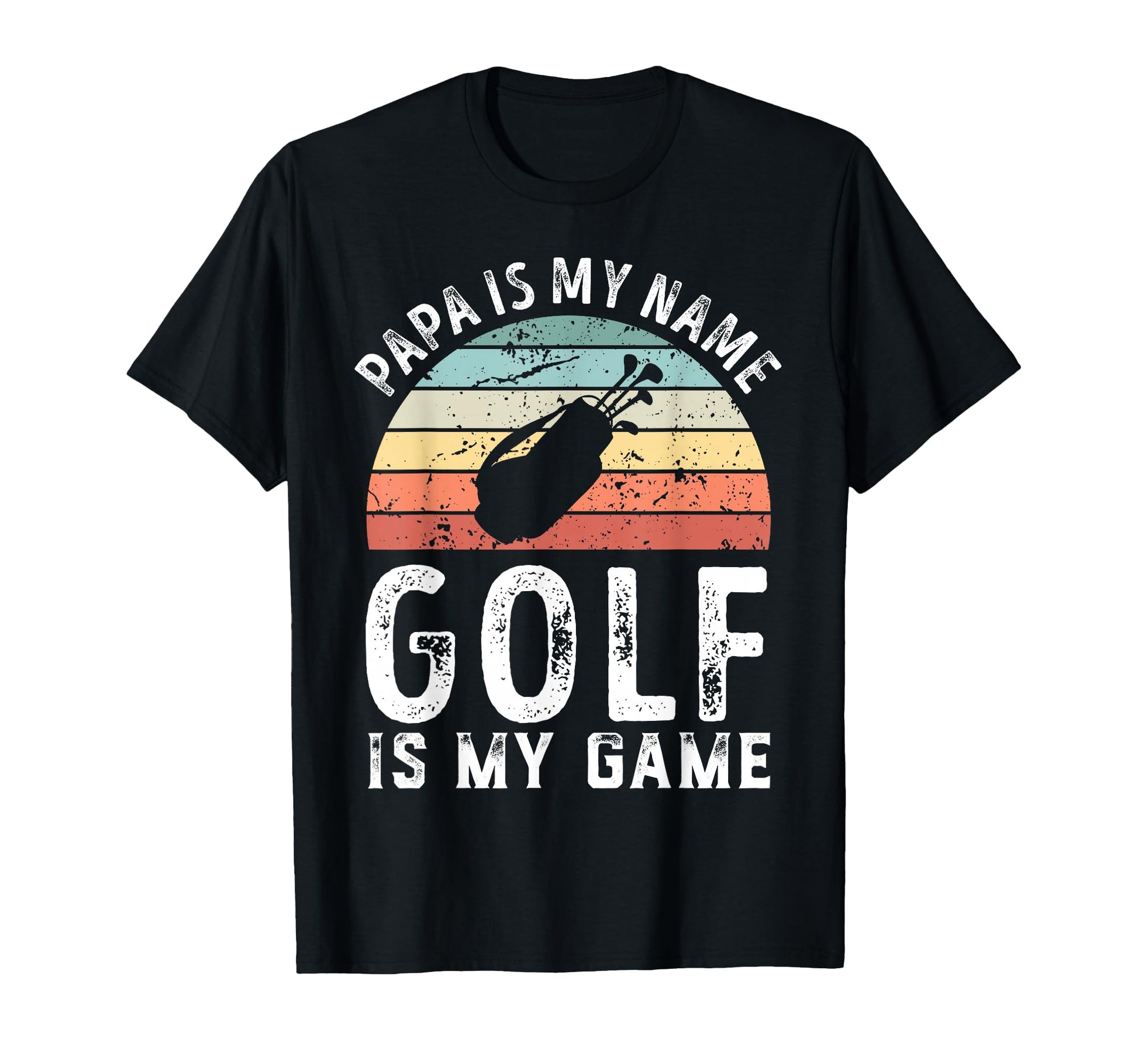 Funny Papa Golf Is My Game Sunset T-Shirt - Streetwear Style for Adults - T-Shirt, Sweatshirt, Hoodie