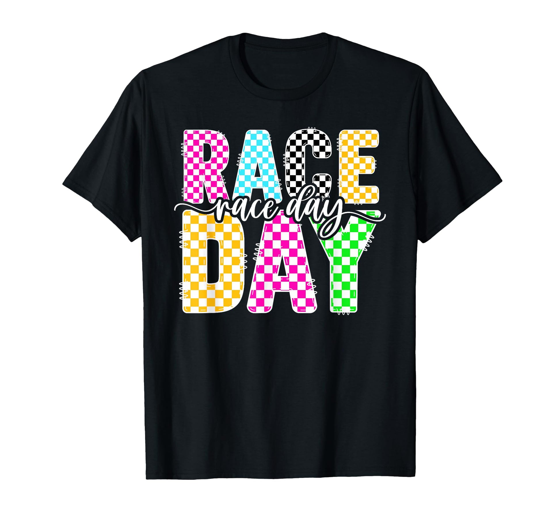 Race Day Checkered Flag Race Days T-Shirt - Casual Everyday Wear Men Women - T-Shirt, Sweatshirt, Hoodie