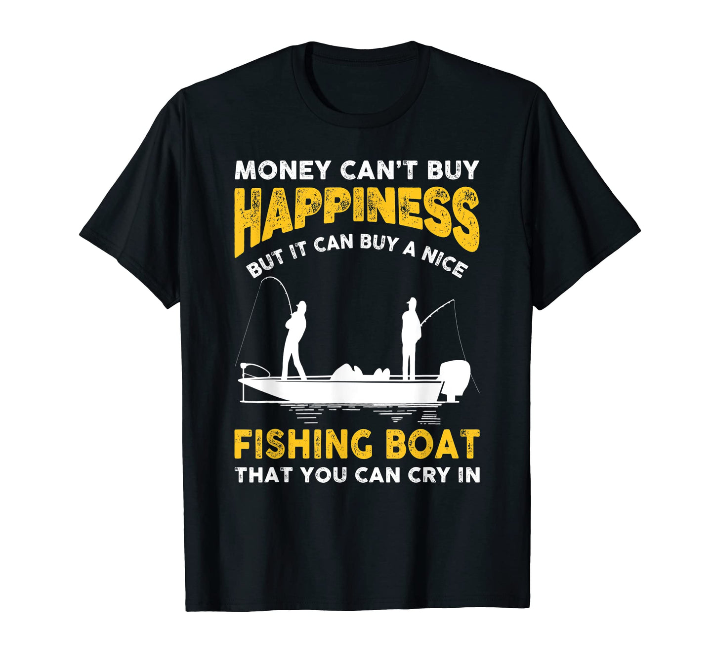 Funny Fishing Boat Joke Bass Fisherman T-Shirt - Graphic Print for Adults - T-Shirt, Sweatshirt, Hoodie