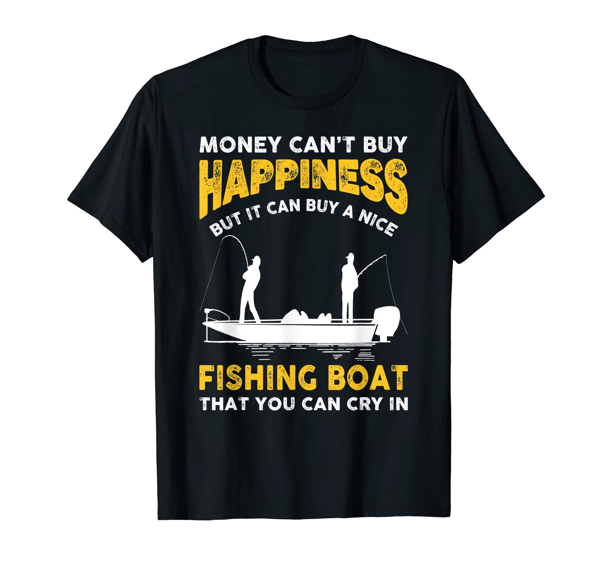 Funny Fishing Boat Joke Bass Fisherman T-Shirt - Graphic Print for Adults - T-Shirt, Sweatshirt, Hoodie