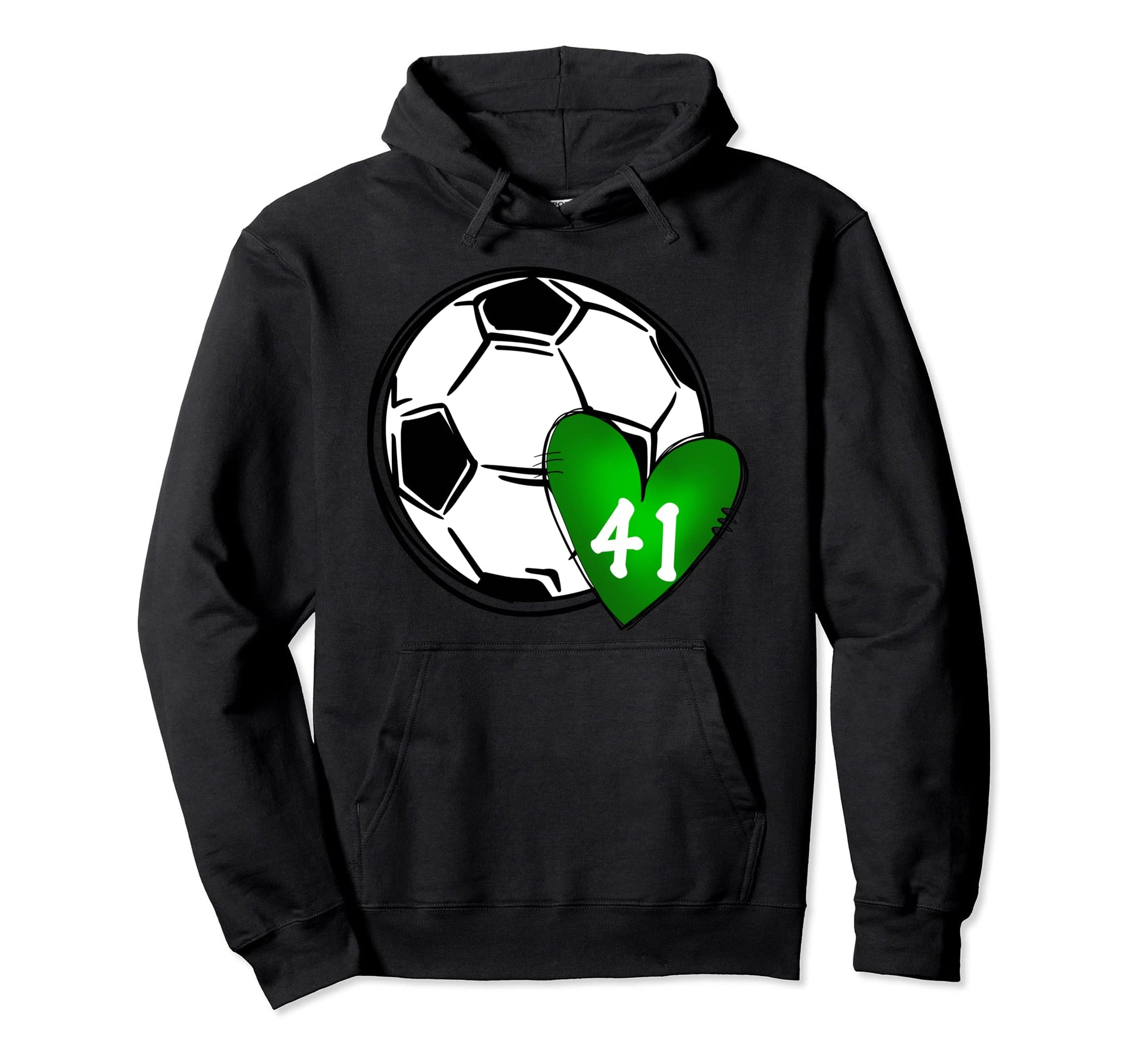 Womens Custom Soccer Mom Number 41 Hoodie - Novelty Apparel Men Women - T-Shirt, Sweatshirt, Hoodie