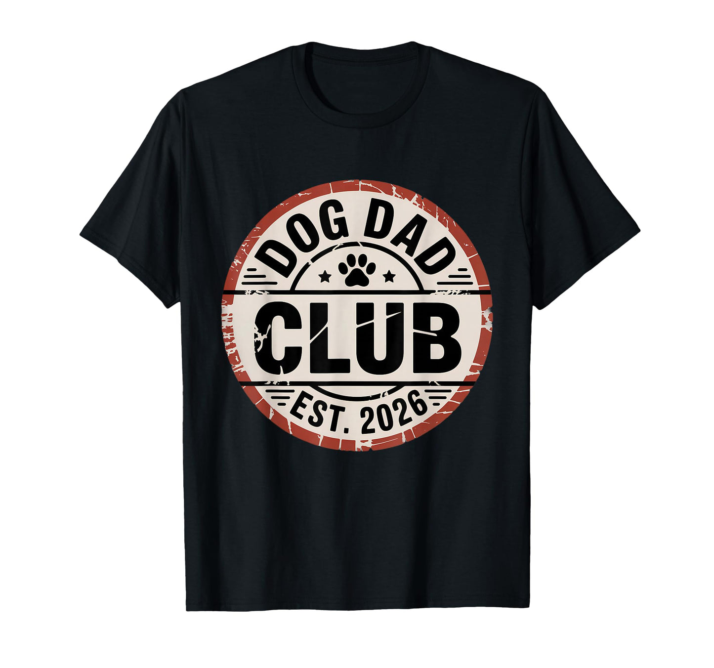 Dog Dad Club Badge Funny Dog Lover T-Shirt - Custom Art Print for Adults - T-Shirt, Sweatshirt, Hoodie