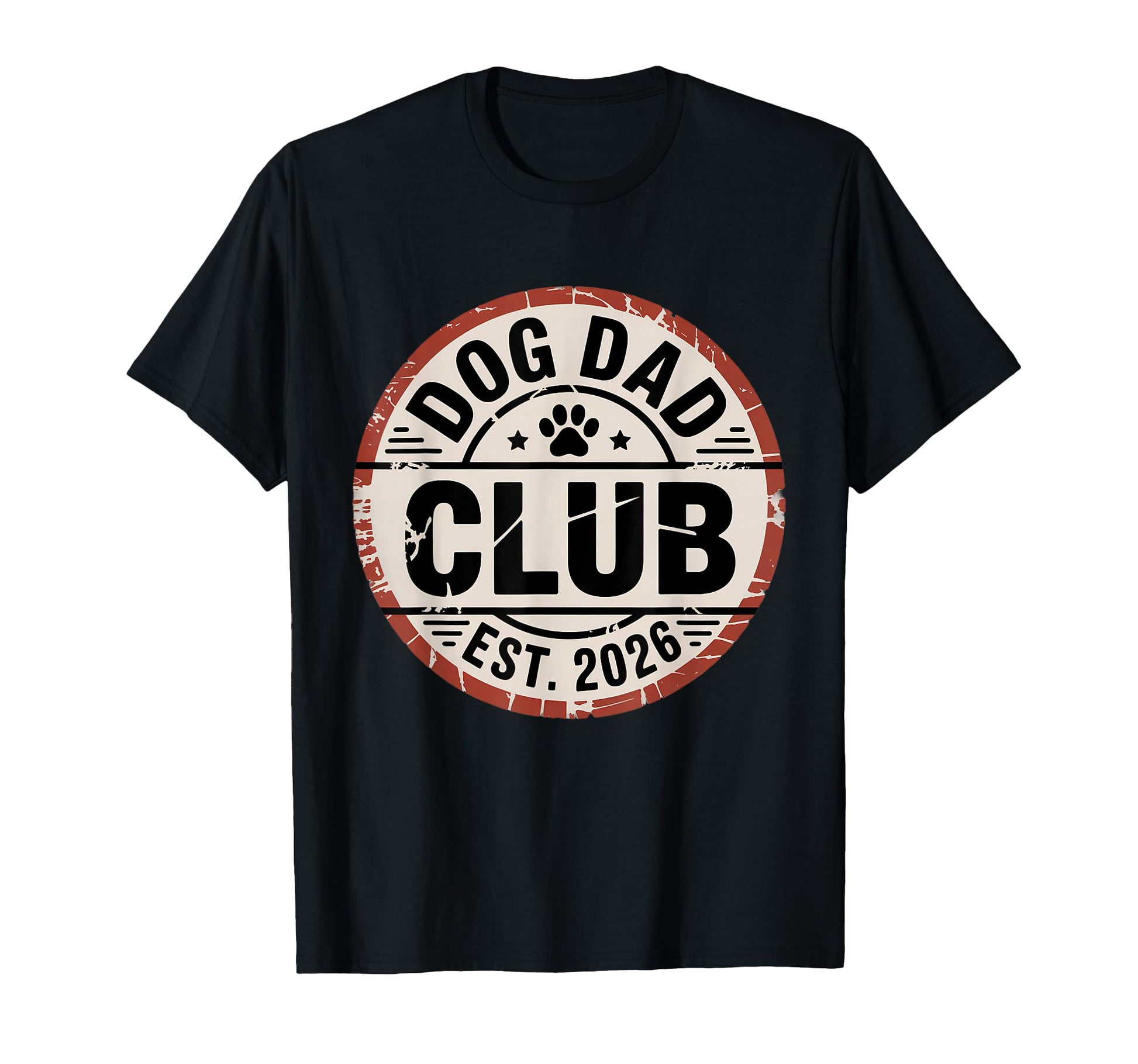 Dog Dad Club Badge Funny Dog Lover T-Shirt - Custom Art Print for Adults - T-Shirt, Sweatshirt, Hoodie