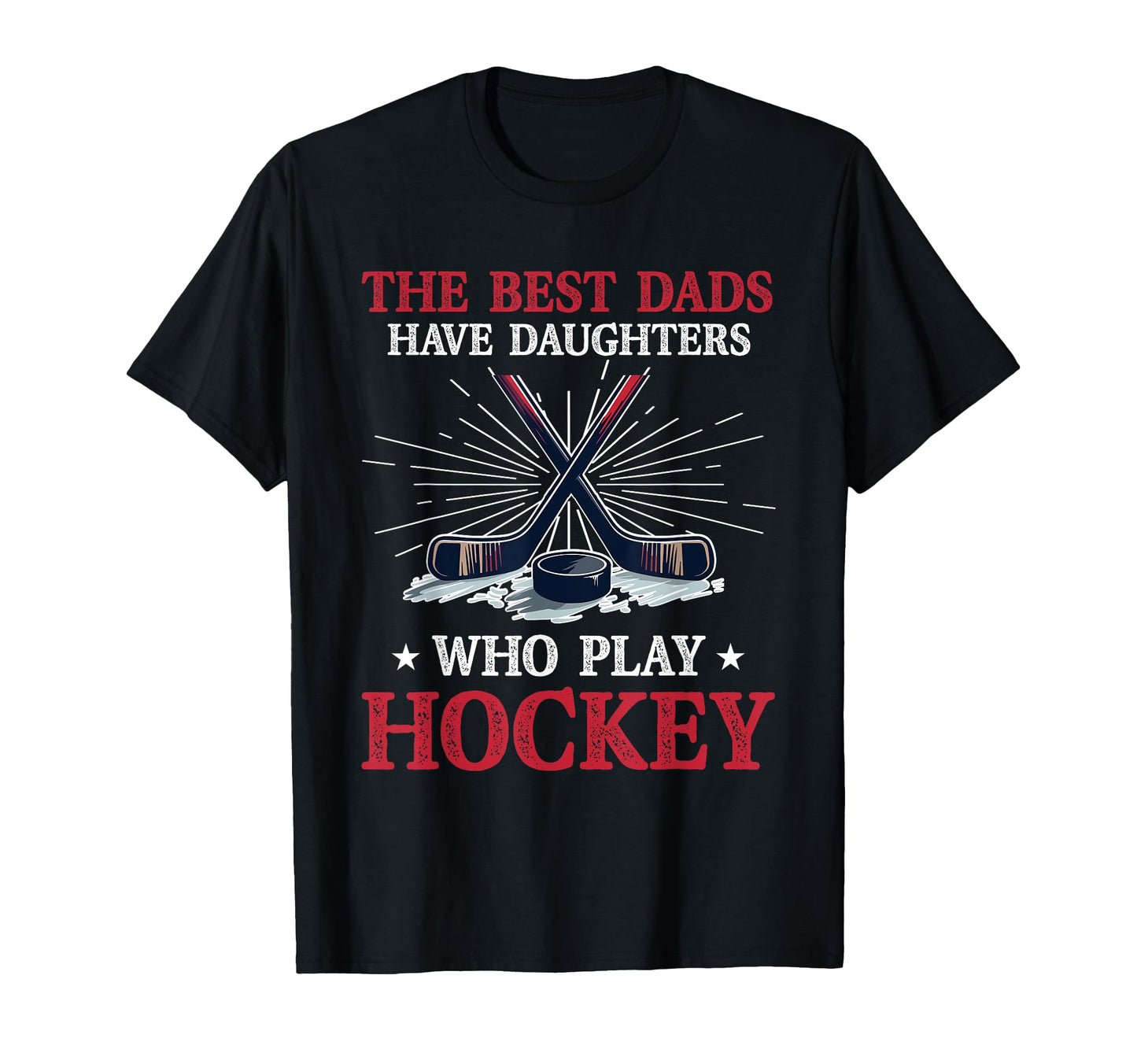 Hockey Dad Gift T-Shirt - Minimalist Print for Adults - T-Shirt, Sweatshirt, Hoodie