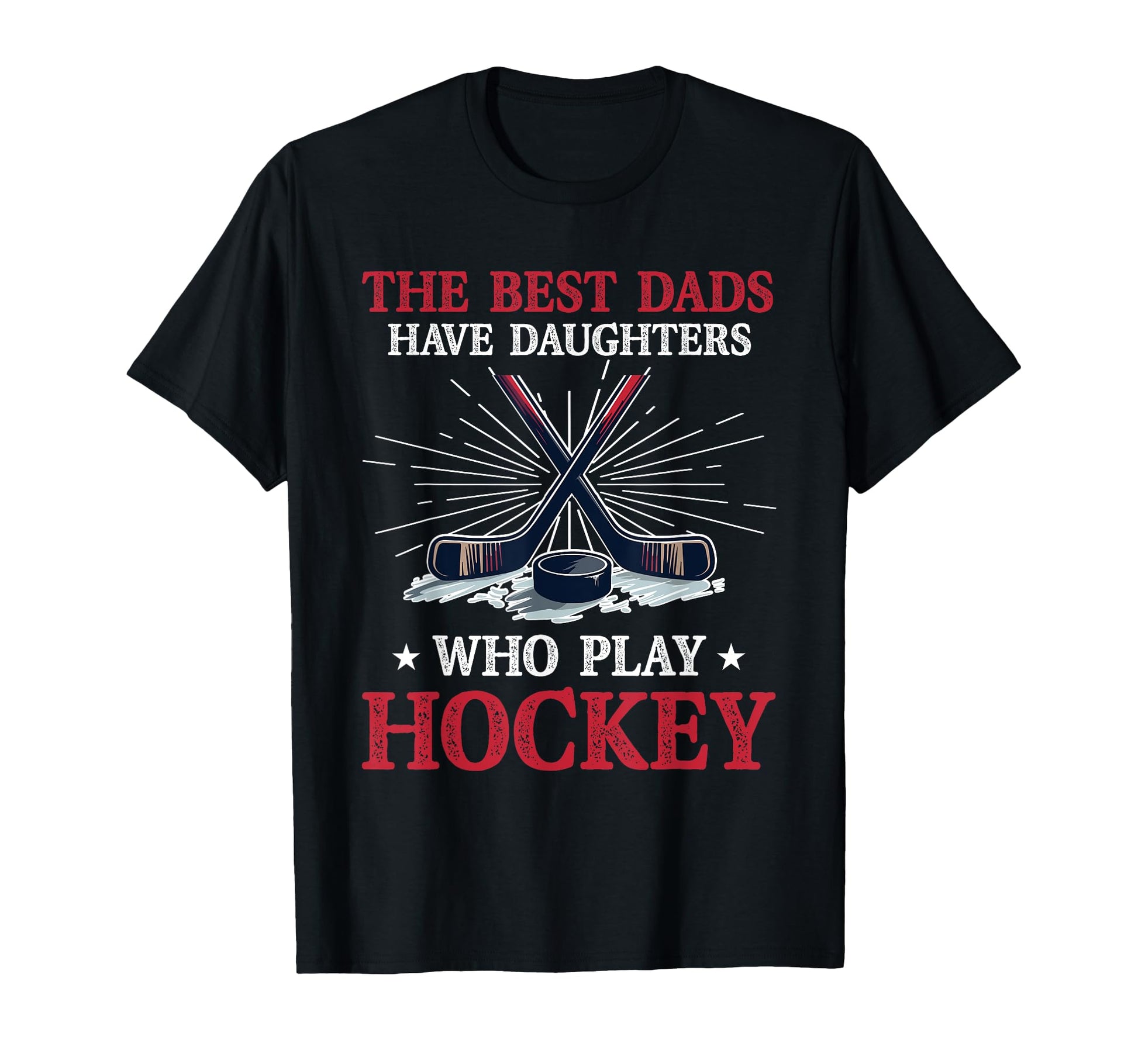 Hockey Dad Gift T-Shirt - Minimalist Print for Adults - T-Shirt, Sweatshirt, Hoodie