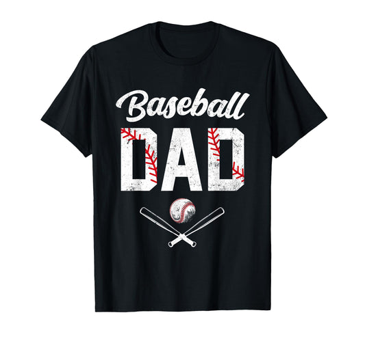 Baseball Dad Happy Fathers Day Shirts T-Shirt - Streetwear Style Men Women - T-Shirt, Sweatshirt, Hoodie
