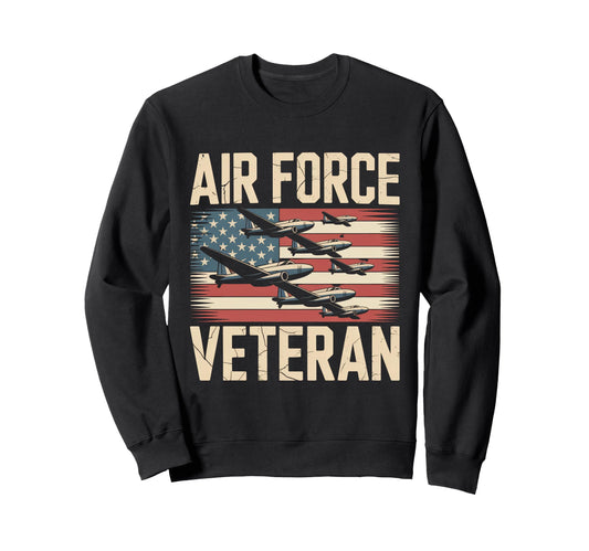 Air Force Veteran Us American Sweatshirt - Custom Art Print for Adults - T-Shirt, Sweatshirt, Hoodie