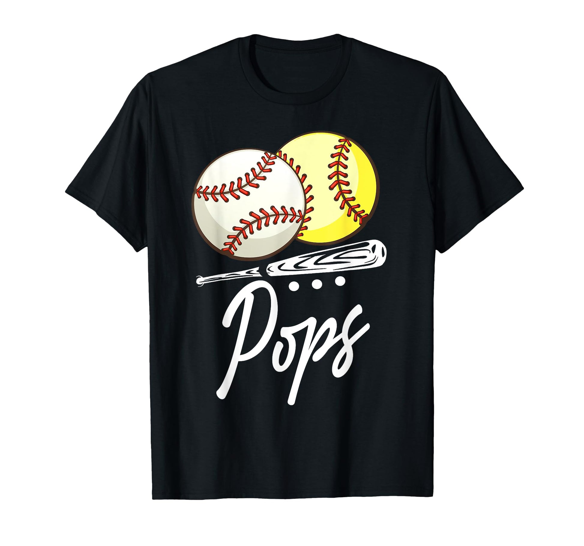 Ball Pops Baseball Softball T-Shirt - Trendy Graphic for Adults - T-Shirt, Sweatshirt, Hoodie