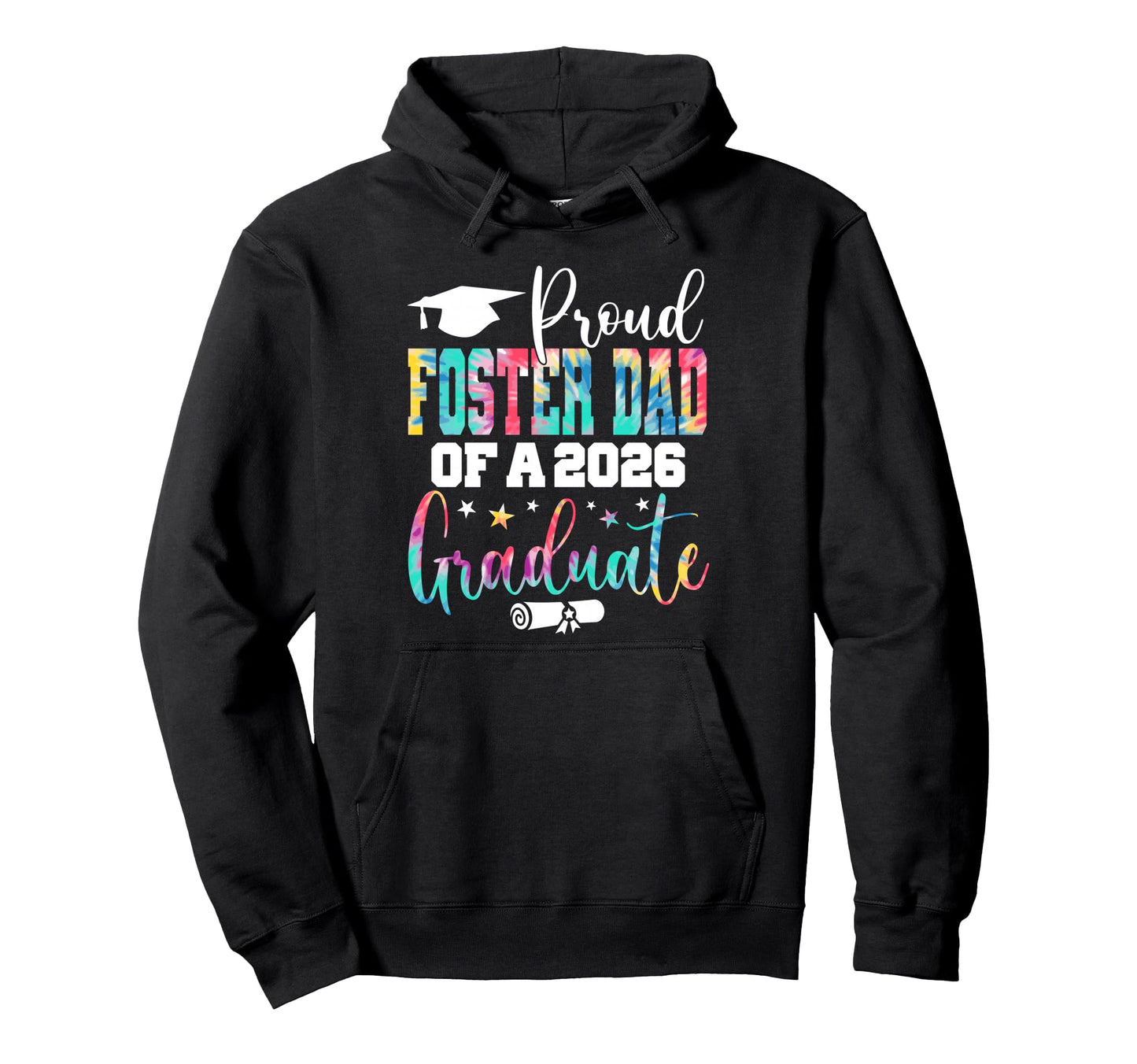 Senior 2026 Proud Foster Dad Class Hoodie - Fun Novelty Design for Adults - T-Shirt, Sweatshirt, Hoodie