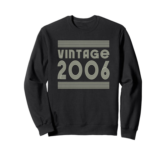 2006 T Shirts Funny 2006 Birthday Sweatshirt - Minimalist Print for Adults - T-Shirt, Sweatshirt, Hoodie